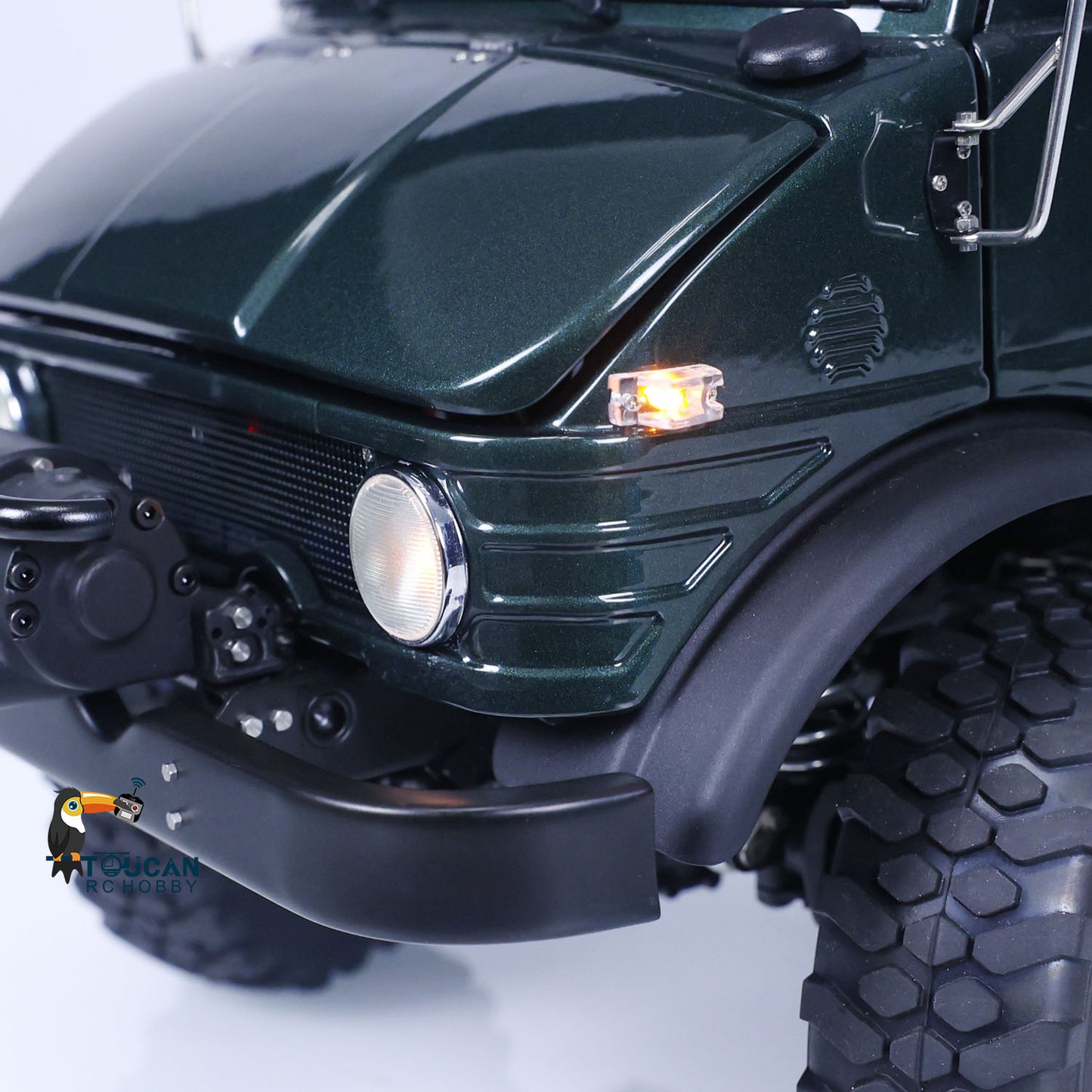 LESU 4X4 1/10 RAVE-UM406 RC Off-road Vehicles Electric Radio Controlled Cars W/ Light Sound System Winch Painted Assembled