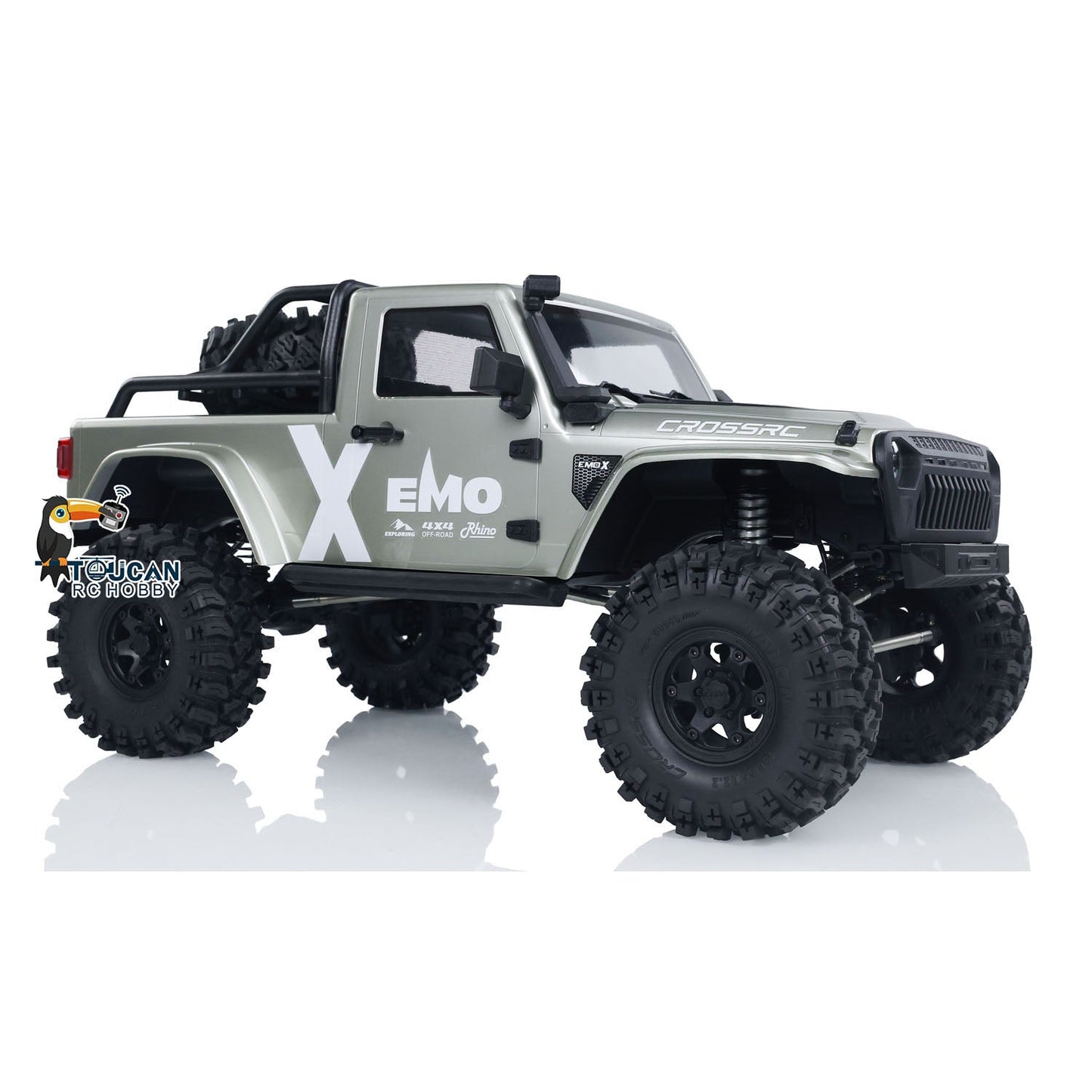 1/8 RC Crawler Car CROSSRC EMO X 2025 4X4 Remote Control Off Road Car Model Brushless Hobbywing 8IGHT FOC Motor ESC Light Radio