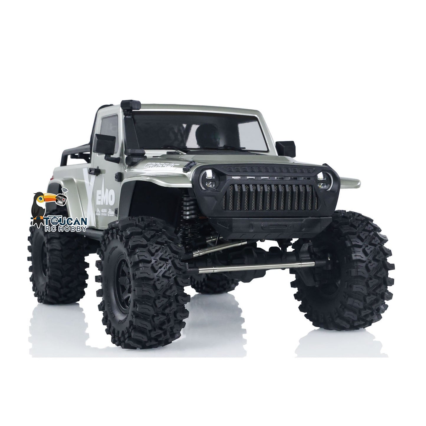 1/8 RC Crawler Car CROSSRC EMO X 2025 4X4 Remote Control Off Road Car Model Brushless Hobbywing 8IGHT FOC Motor ESC Light Radio