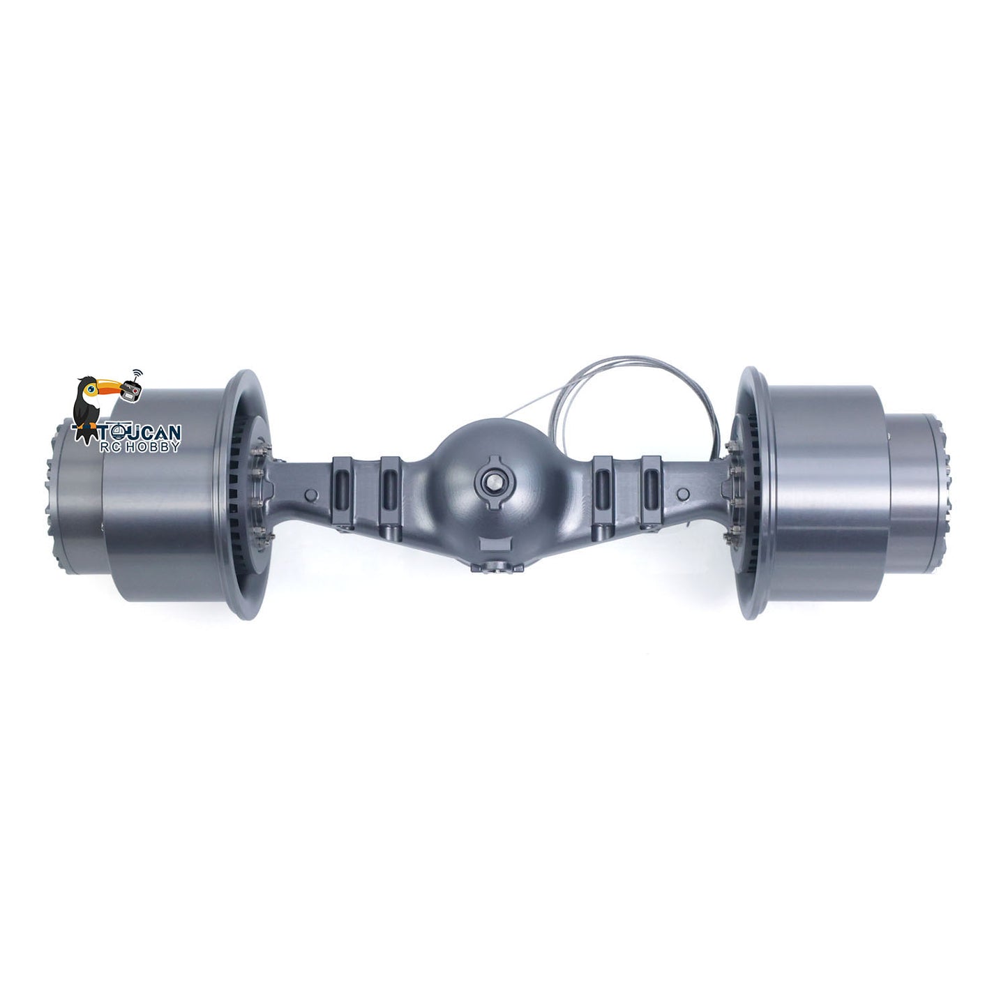 Metal Wheel Side Reduction Front Axle for 1/14 RC Hydraulic Loader ZW370 JDM-198 Radio Control Articulated Truck Model E450C Construction Vehicle