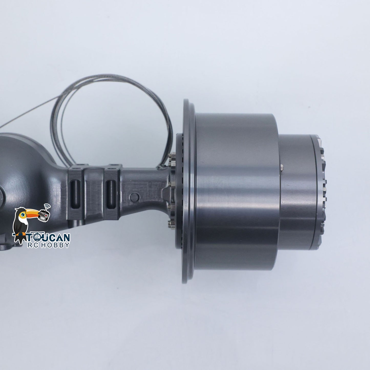 Metal Wheel Side Reduction Front Axle for 1/14 RC Hydraulic Loader ZW370 JDM-198 Radio Control Articulated Truck Model E450C Construction Vehicle