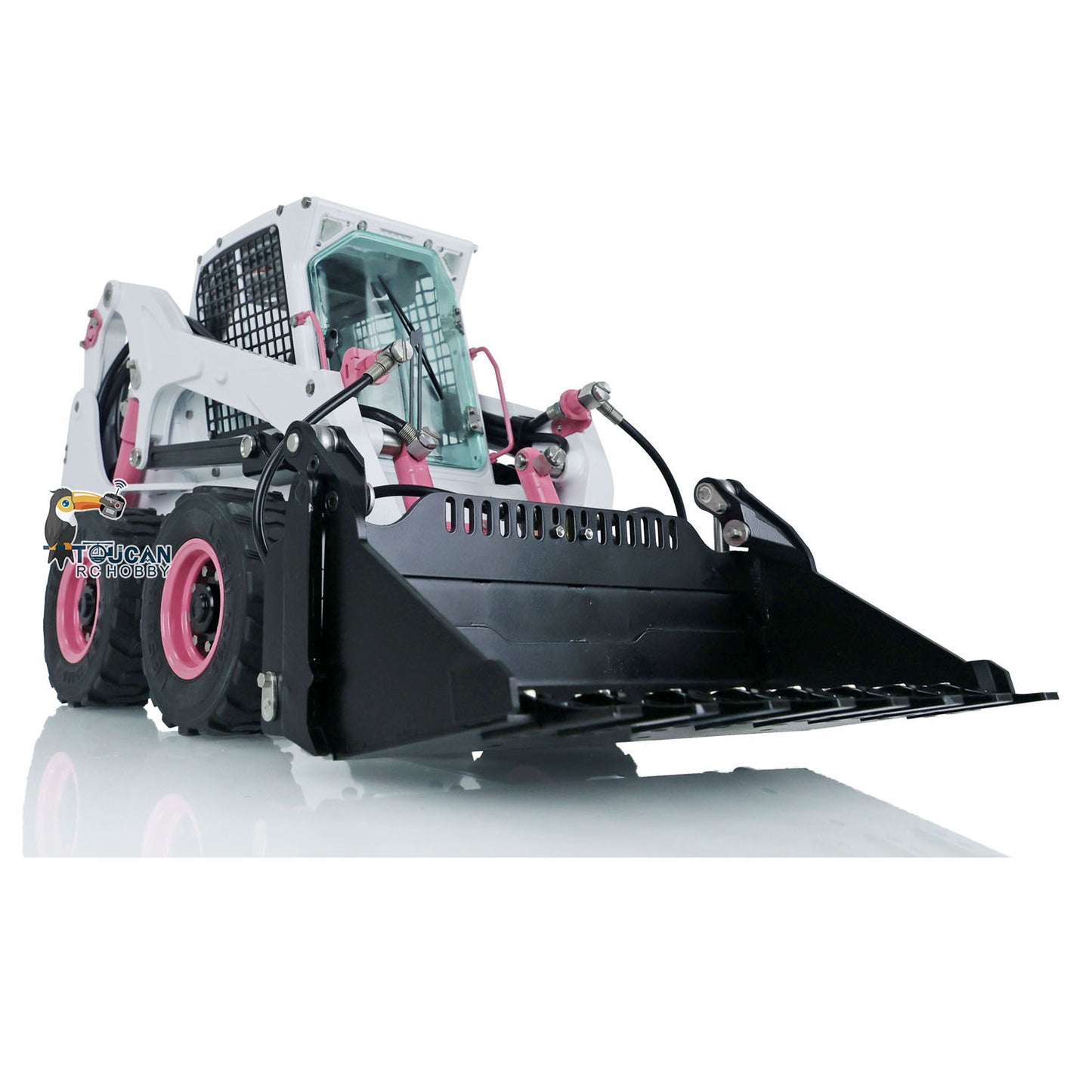 LESU 1/14 Metal Aoue-LT5H Wheeled Skid-Steer RC Hydraulic Loader RTR Model Ready to Run Light Sound Flysky FS-i6S