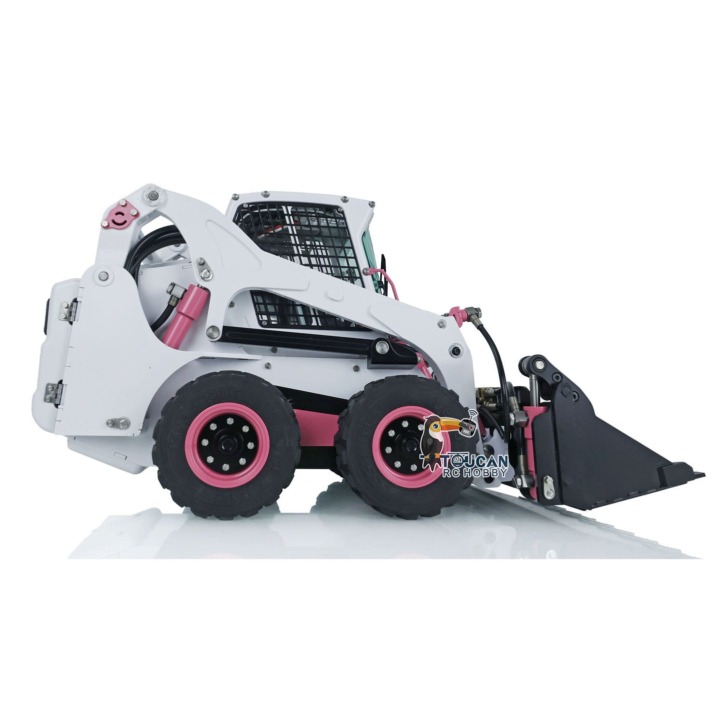 LESU 1/14 Metal Aoue-LT5H Wheeled Skid-Steer RC Hydraulic Loader RTR Model Ready to Run Light Sound Flysky FS-i6S