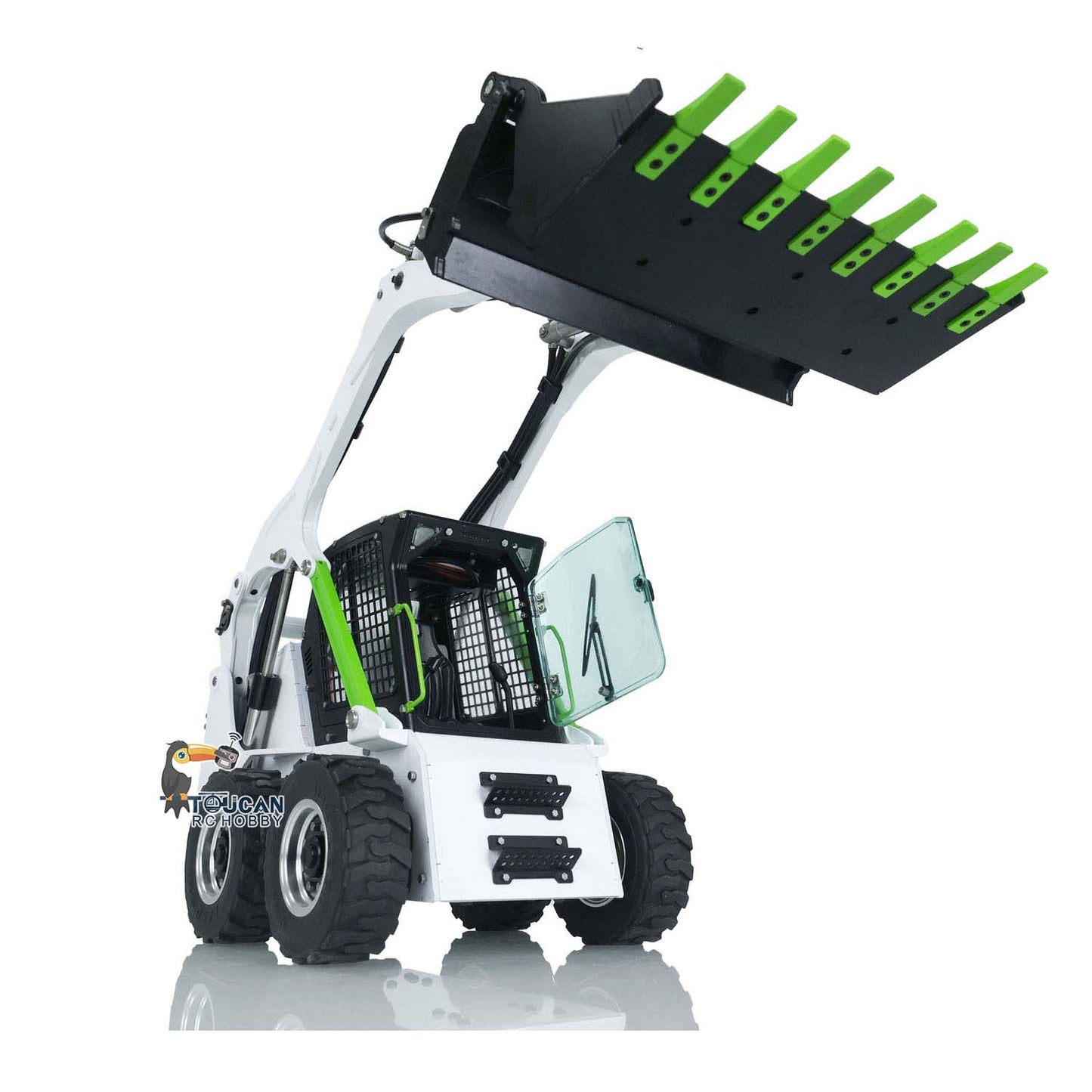 LESU 1/14 Metal Aoue LT5H Wheeled Skid-Steer Assembled RC Hydraulic Loader DIYLight RTR/KIT Versions for Options