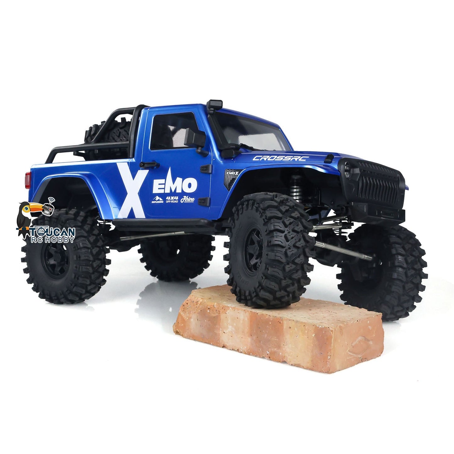 1/8 RC Crawler Car CROSSRC EMO X 2025 4X4 Remote Control Off Road Car Model Brushless Hobbywing 8IGHT FOC Motor ESC Light Radio