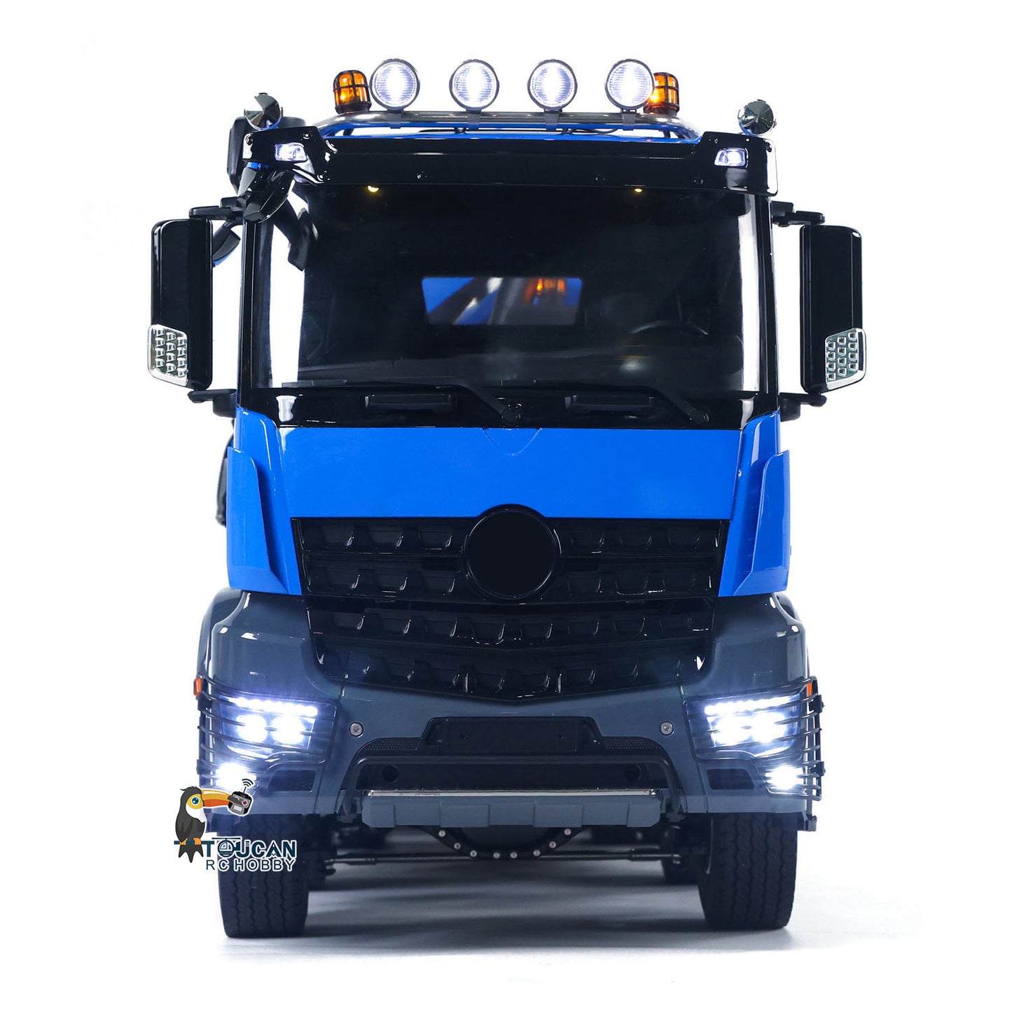 1/14 10x10 RC Flatbed Timber Car Hydraulic Metal Radio Control Crane Truck Model with Timber Flatbed 830x190x290mm