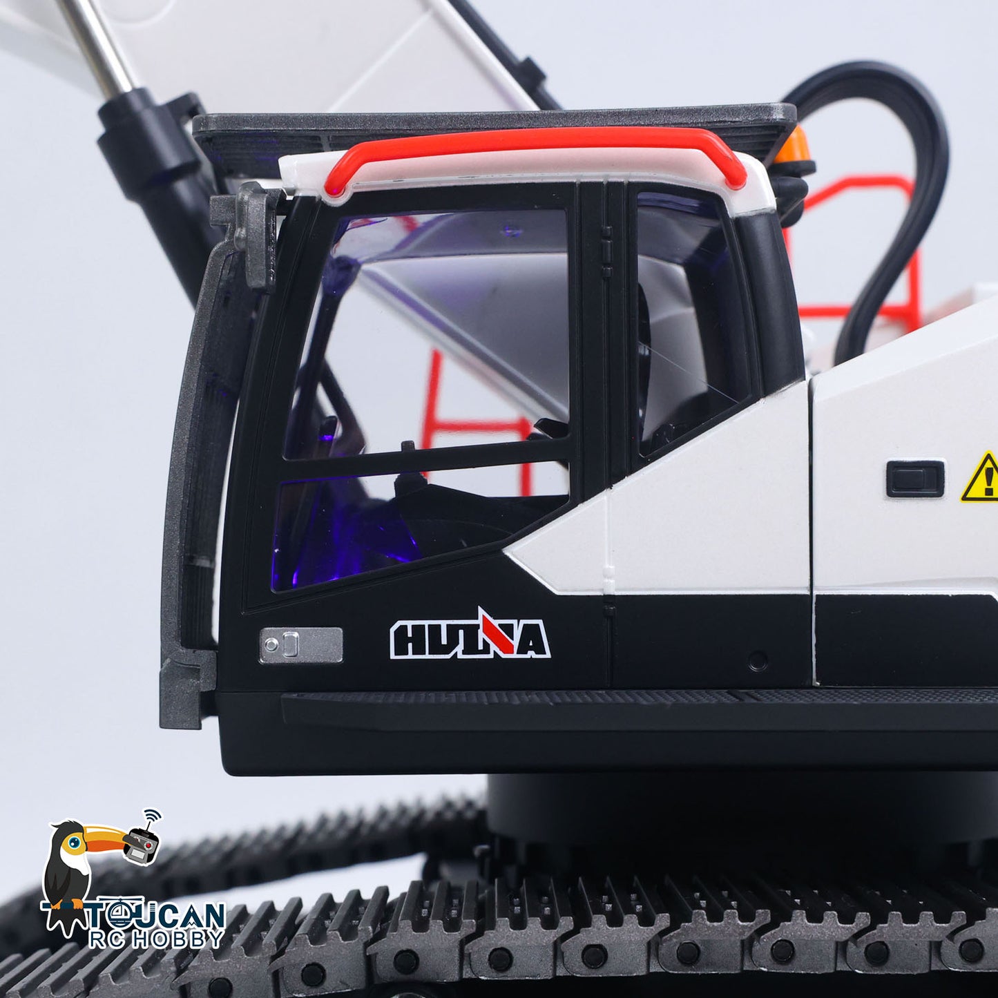 US STOCK 1/14 HUINA RC Metal Excavator Model Toys 1594 Radio Control Digger Light Sound Battery