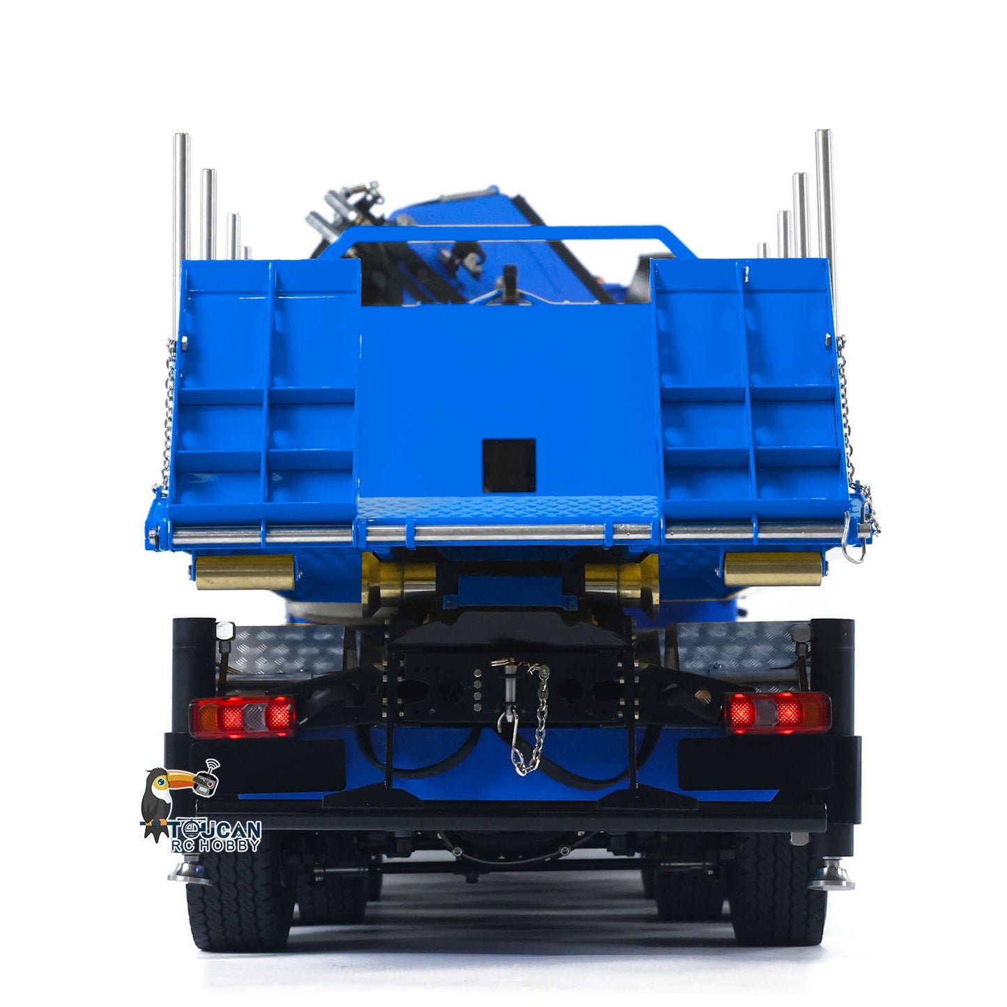 1/14 10x10 RC Flatbed Timber Car Hydraulic Metal Radio Control Crane Truck Model with Timber Flatbed 830x190x290mm