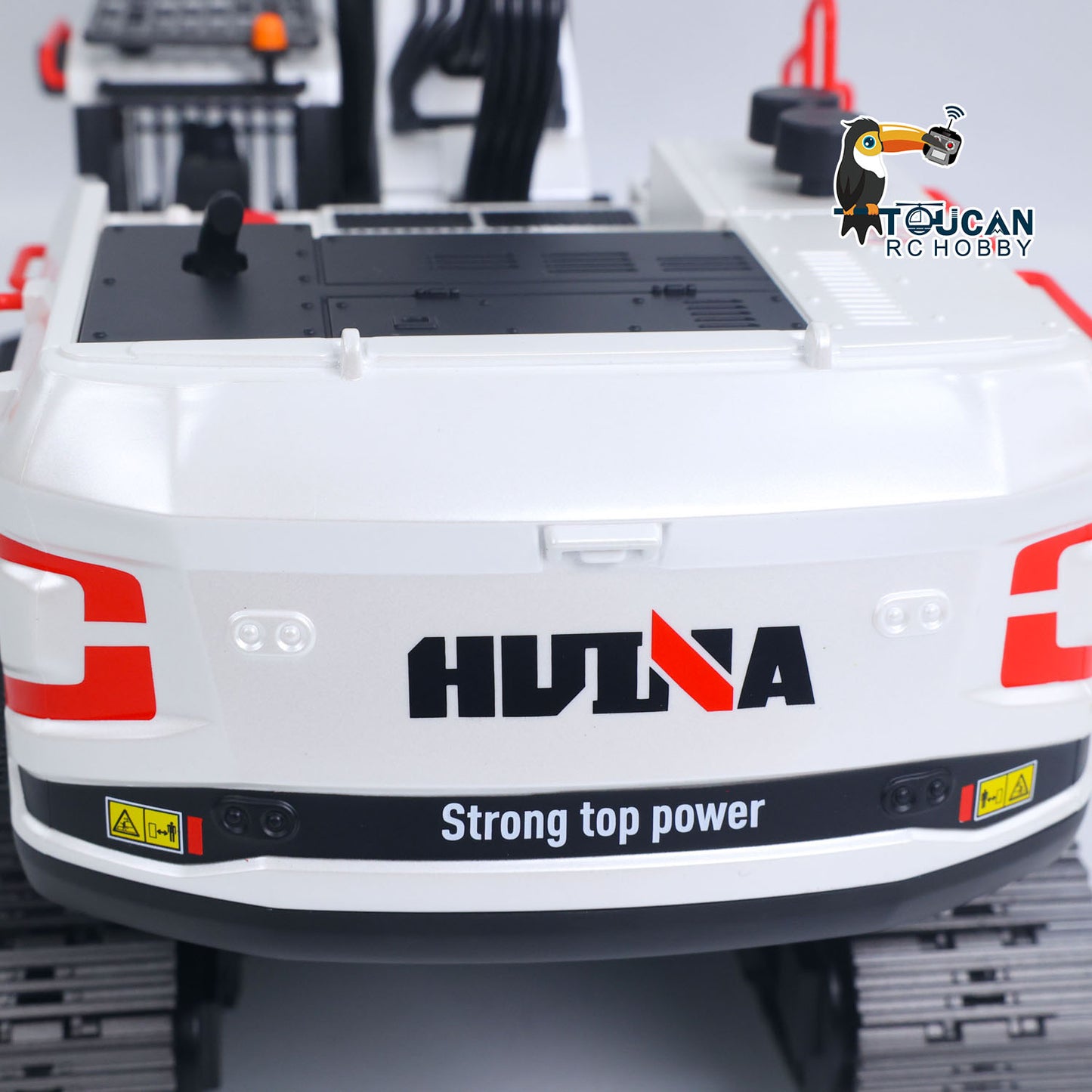 US STOCK 1/14 HUINA RC Metal Excavator Model Toys 1594 Radio Control Digger Light Sound Battery