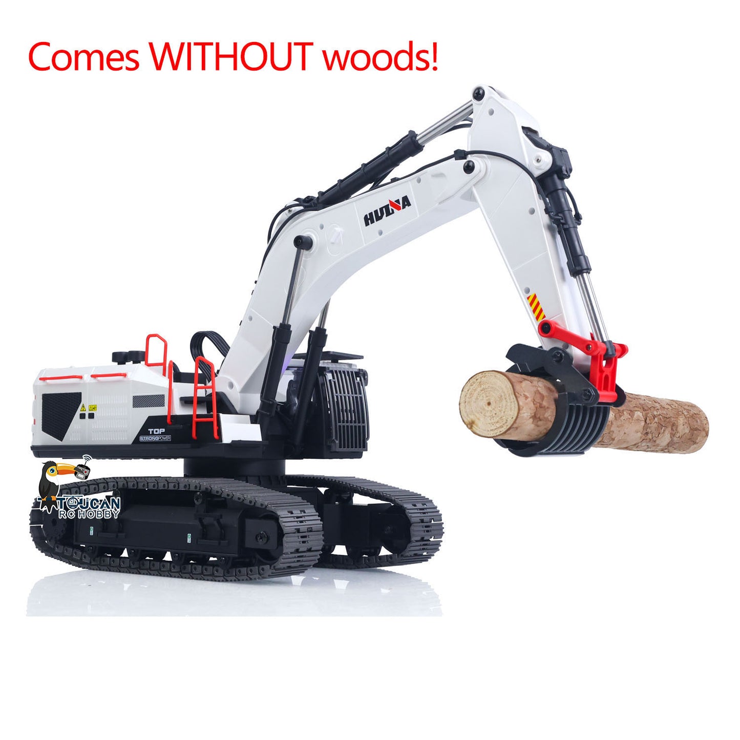 US STOCK 1/14 HUINA RC Metal Excavator Model Toys 1594 Radio Control Digger Light Sound Battery