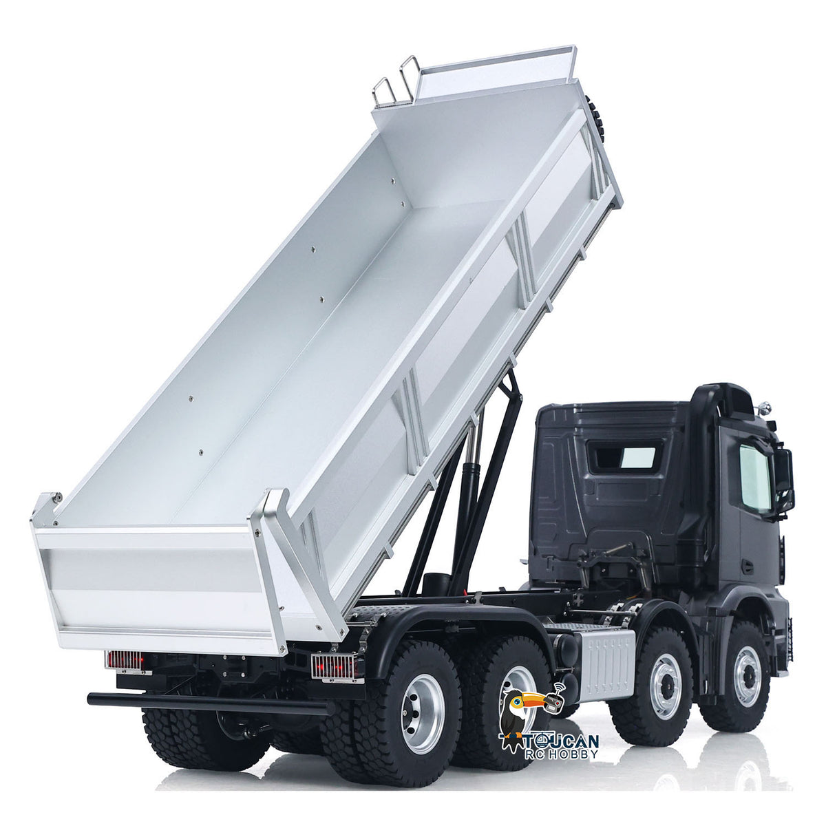 Fast Free Shipping for EU Kabolite 8X8 1/14 RC Dump Truck K5703 Electric Lifting Remote Control Tipper RTR Model 2Speed Gearbox Lights Sound System