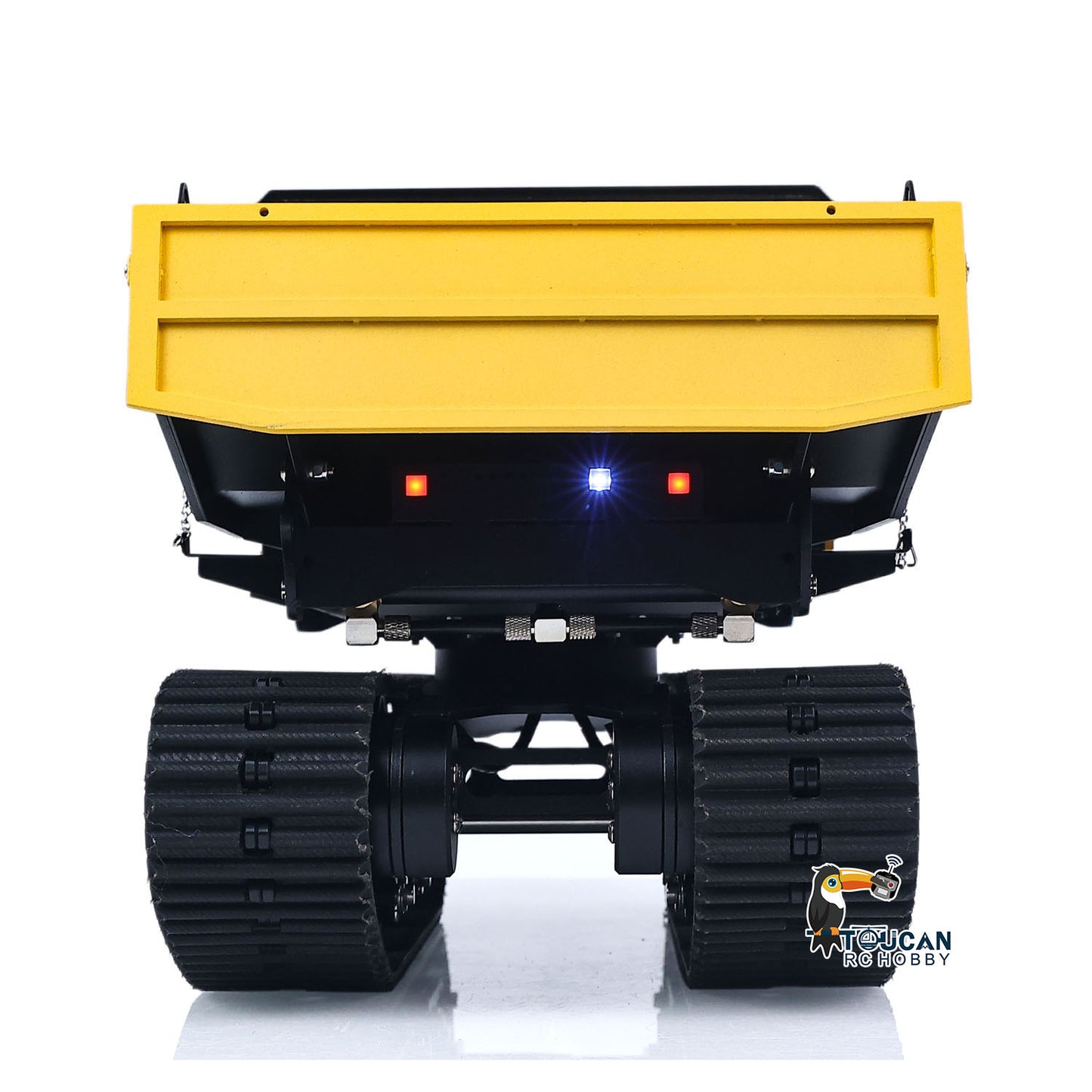 RTR 1/14 RC Hydraulic Crawler Dump Truck T14R Metal Radio Control Tracked Tipper Engineering Vehicle ST8 Lights Sounds Battery Constraction Car