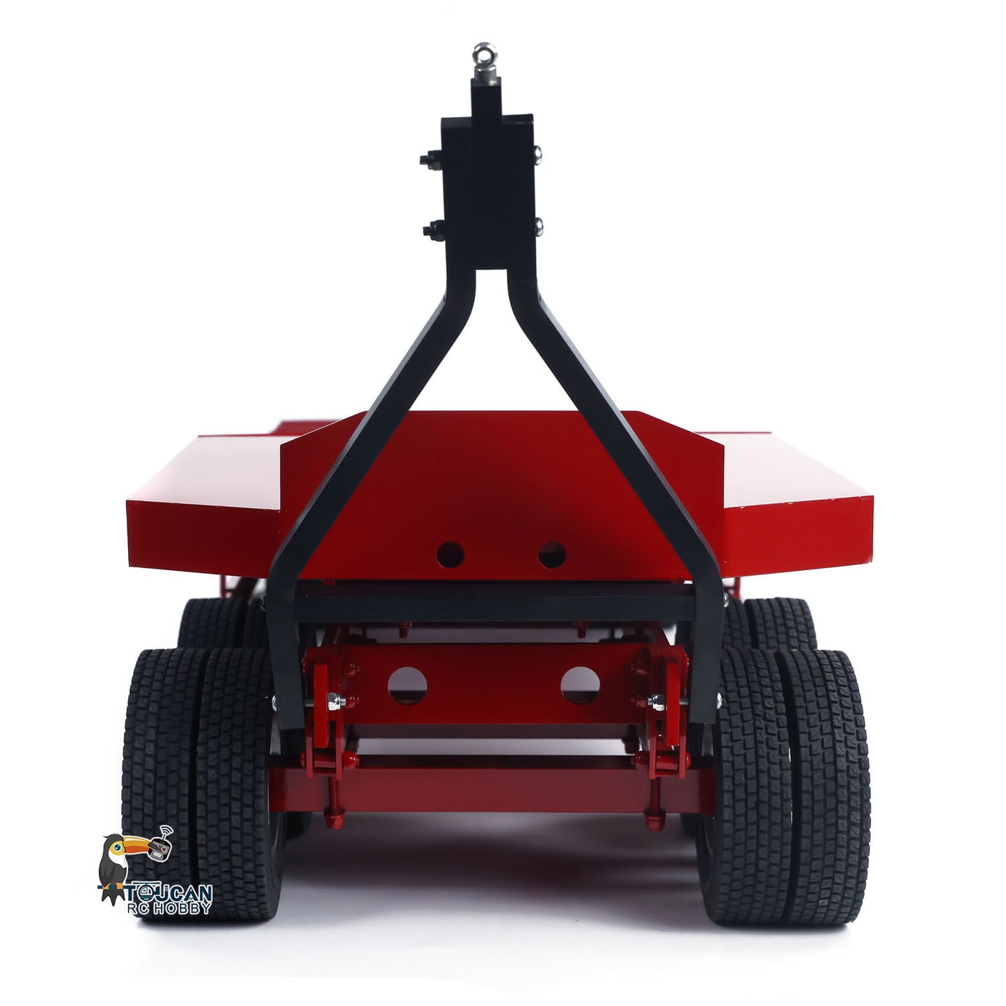 Metal 4-axle Full Trailer for 1/14 RC Tractor Truck Remote Control Car Simulation Hobby Model DIY Electric Tail-board