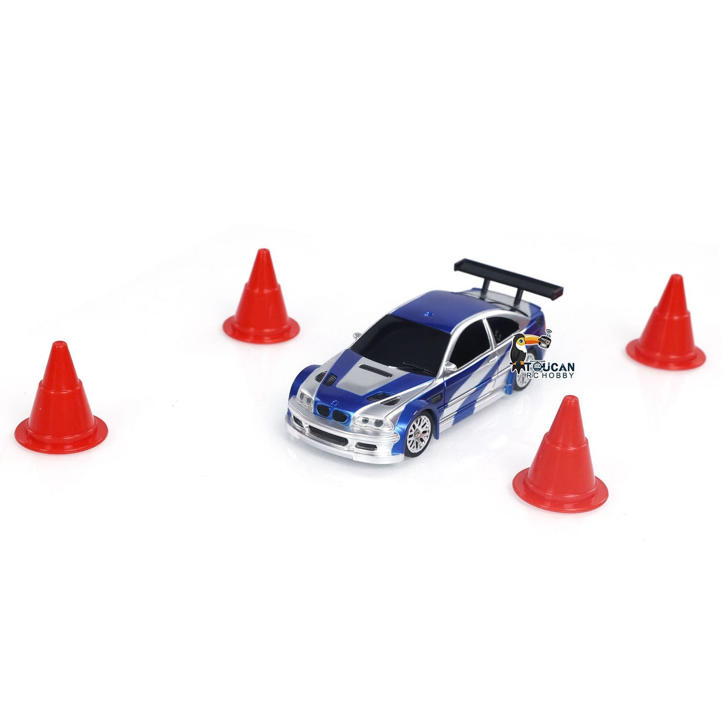 1/43 4WD Scale Ready to Go Plastic RC Race Car Remote Control Drift Car Mini Toy Lights Simulation Model 40G Emulated Car Hobby Models