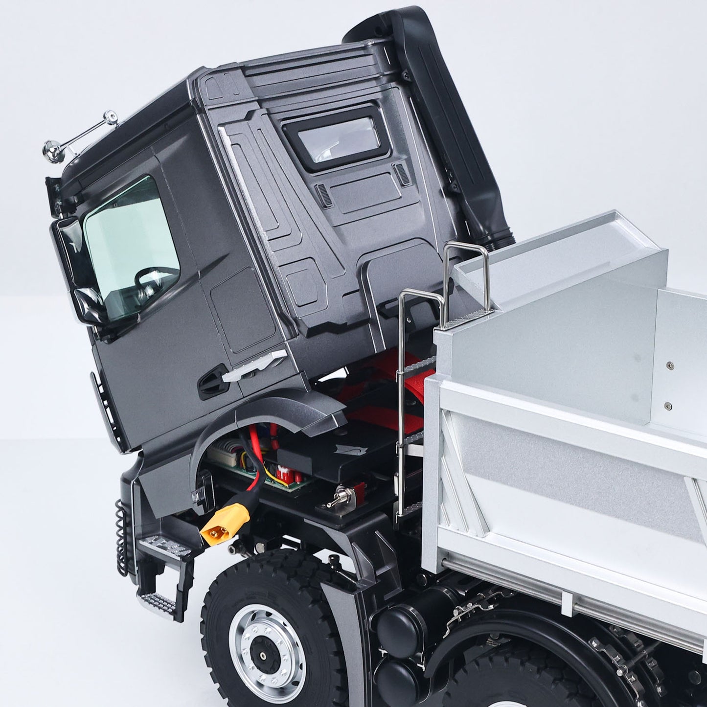 RTR Kabolite 8X8 1/14 RC Dump Truck K5703 Electric Lifting Remote Control Tipper Model 2Speed Gearbox Lights Sound System