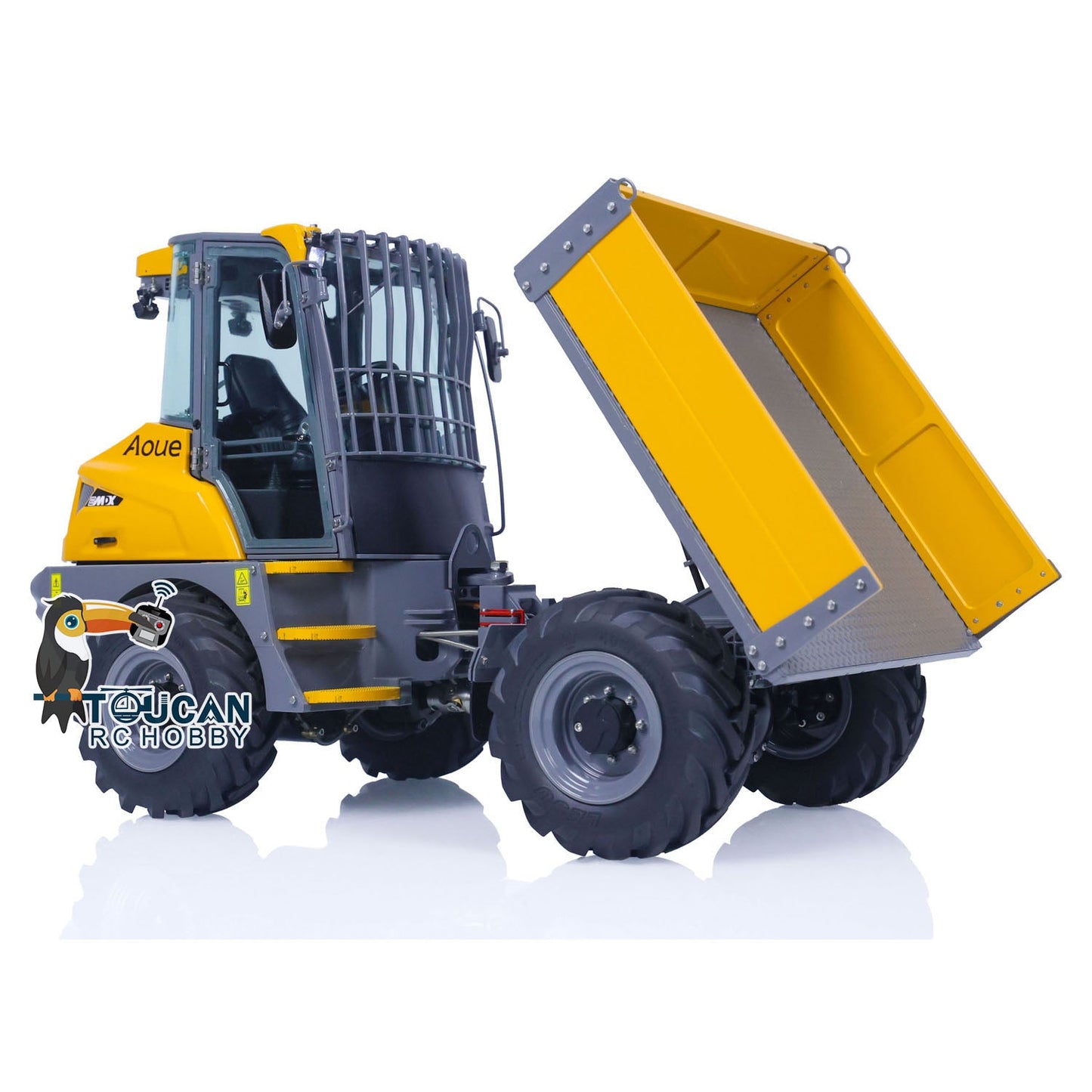 LESU Metal 4x4 1/14 RC Hydraulic Dumper Car 6MDX-B Tipper Trucks Emulated Remote Control Contruction Vehicle DIY Model