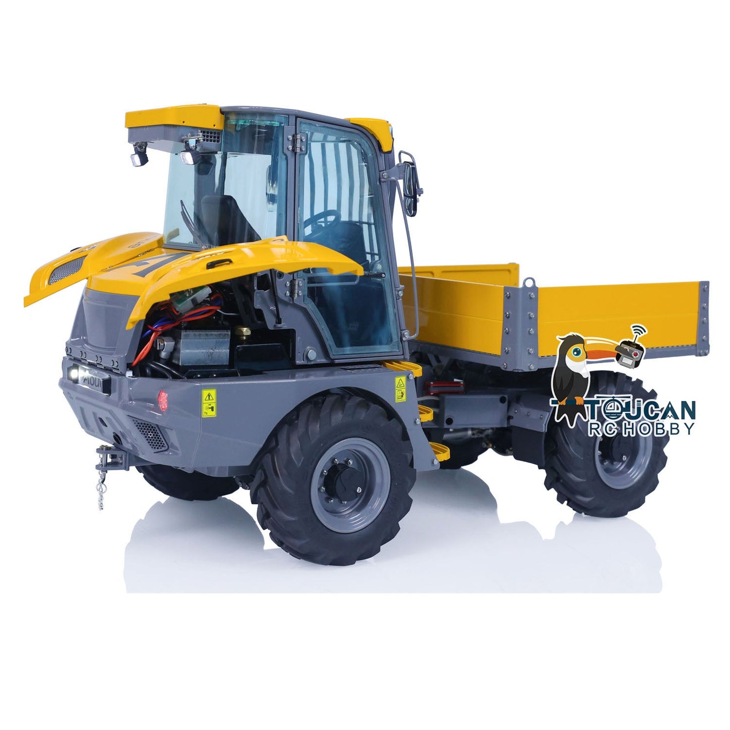 LESU Metal 4x4 1/14 RC Hydraulic Dumper Car 6MDX-B Tipper Trucks Emulated Remote Control Contruction Vehicle DIY Model