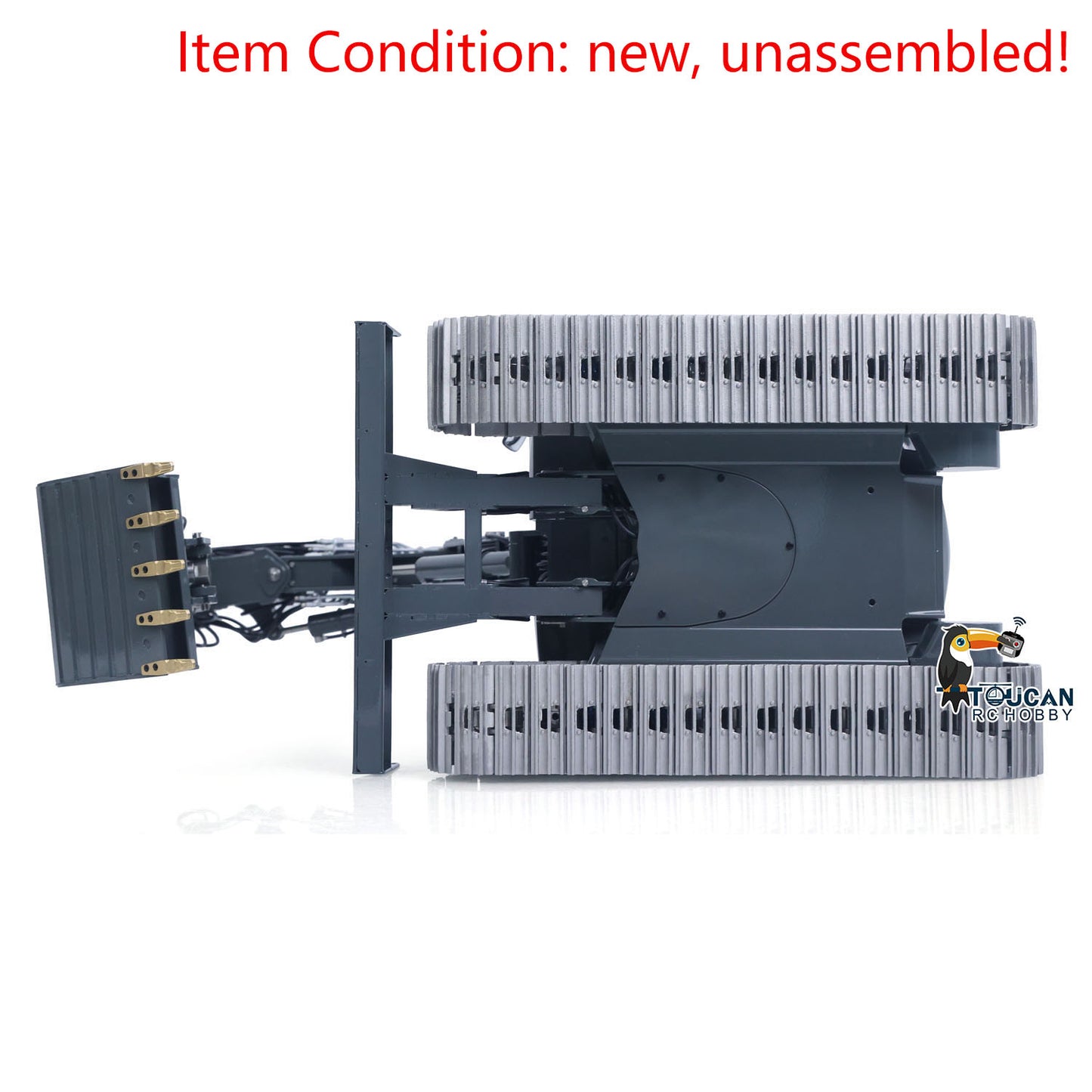 LESU MC15 4 Arms Metal 1/14 Hydraulic Remote Control Excavator KIT Model RC Digger Dual Pumps 9 Ways Valve Light Sound Motor