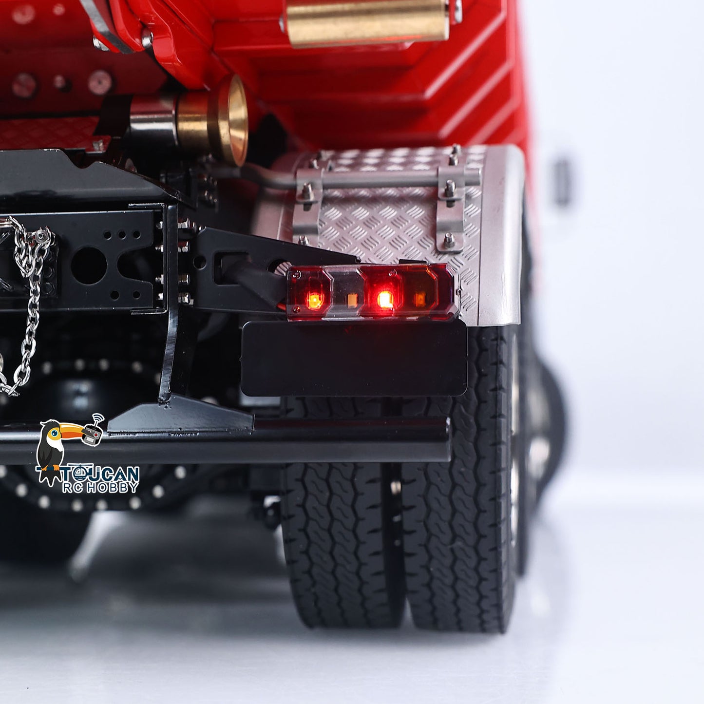1/14 Metal RC Dump Truck 1838 8X8 Roll On Off Dumper Hydraulic Tipper Car 2-Way Valve 3-Speed Gearbox Differential Locks Light Sound