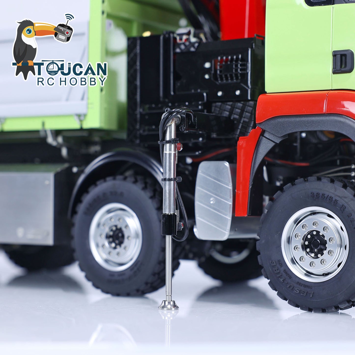 LESU 1/14 TGS 3-Ways RC Hydraulic Dump Truck 8X8 Painted Remote Control Crane Tipper Car 2Speed Gearbox 7CH Reversing Valve