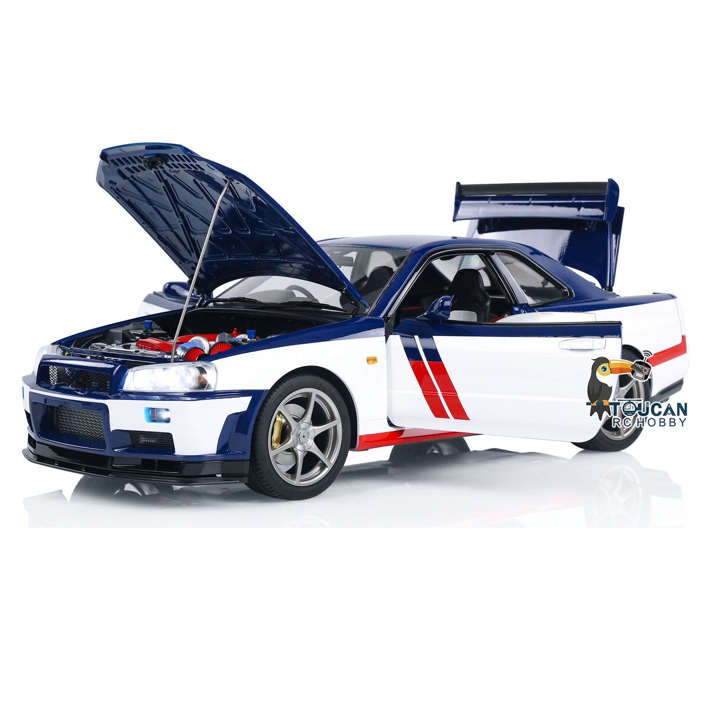 Capo R34 1/8 4WD 4x4 Metal RC Racing Car High Speed Remote Control Drift Cars RTR Ready to Run Sound Smoking Optional Versions