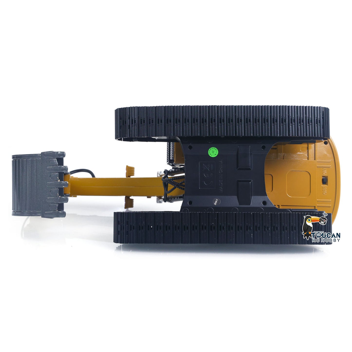 US STOCK HUINA New Upgrade 580 1/14 Metal Excavator Model Engineering Vehicle Electric Ball Grabber 360 Rotating Shear Claw Sound Lights
