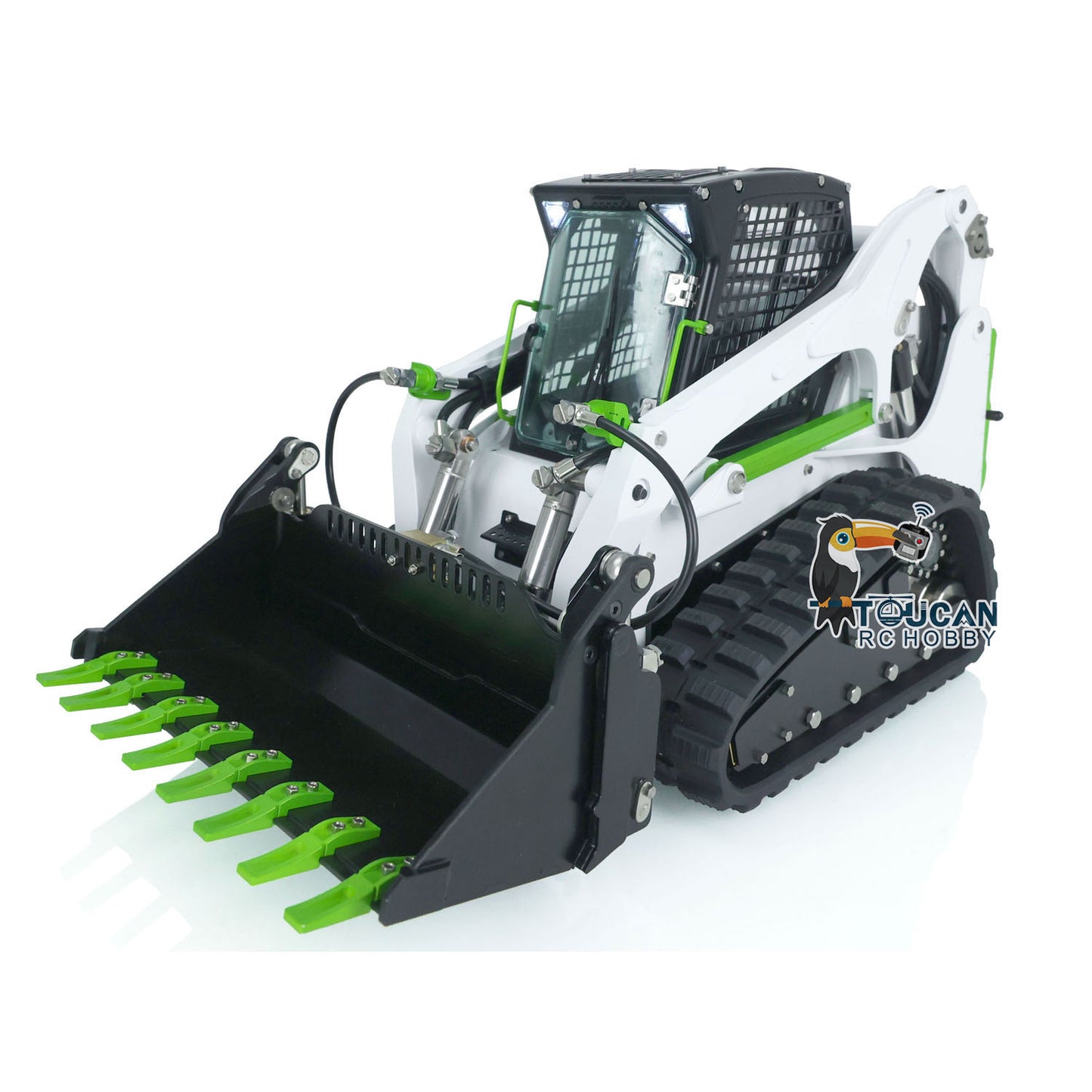 LESU 1/14 Aoue LT5 RC Hydraulic Skid-Steer Loader Remote Controlled Vehicle Electric Model I6S Radio Battery Model