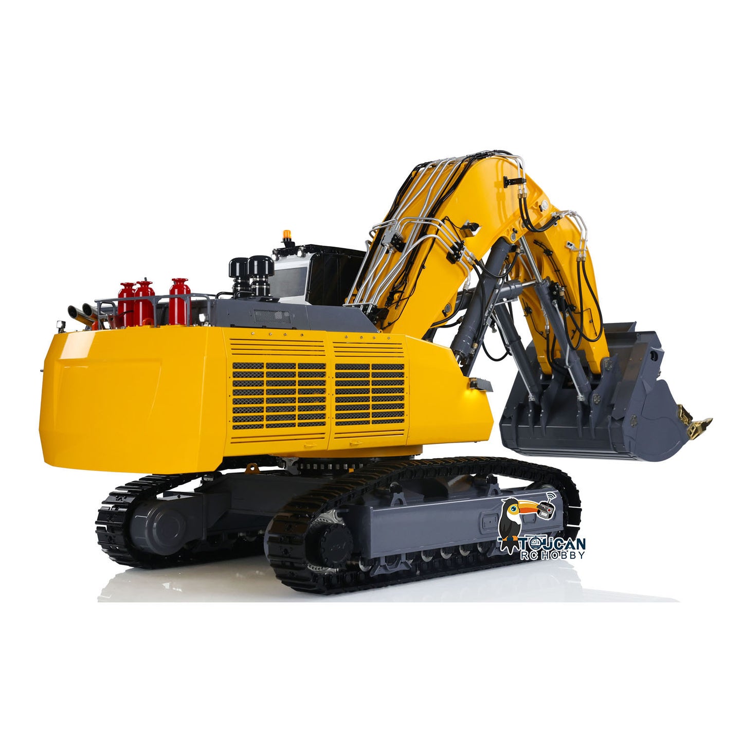 1/14 LESU AOUE 9150 RC Hydraulic Double Pump Excavator Light System Heavy Shovel Painted Construction Car