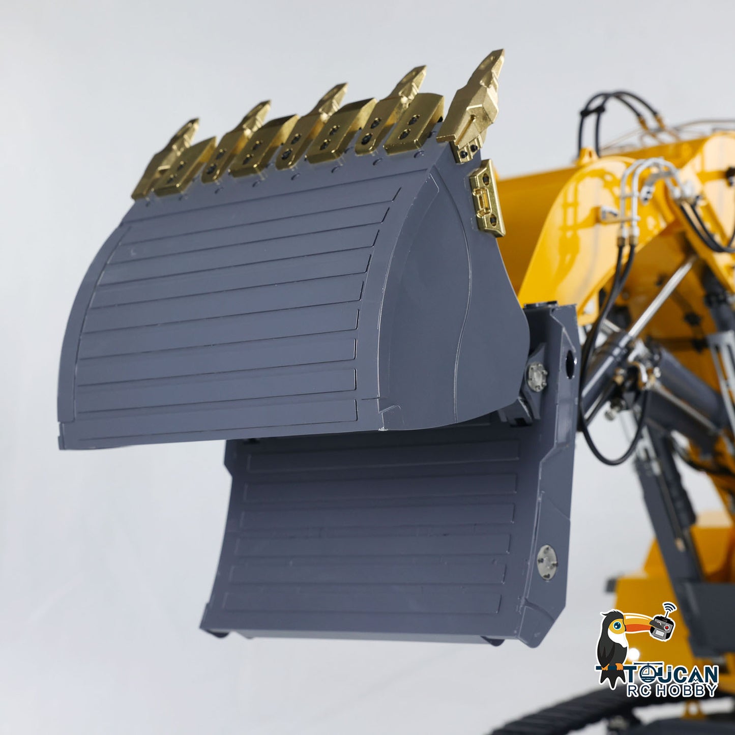 1/14 LESU AOUE 9150 RC Hydraulic Double Pump Excavator Light System Heavy Shovel Painted Construction Car