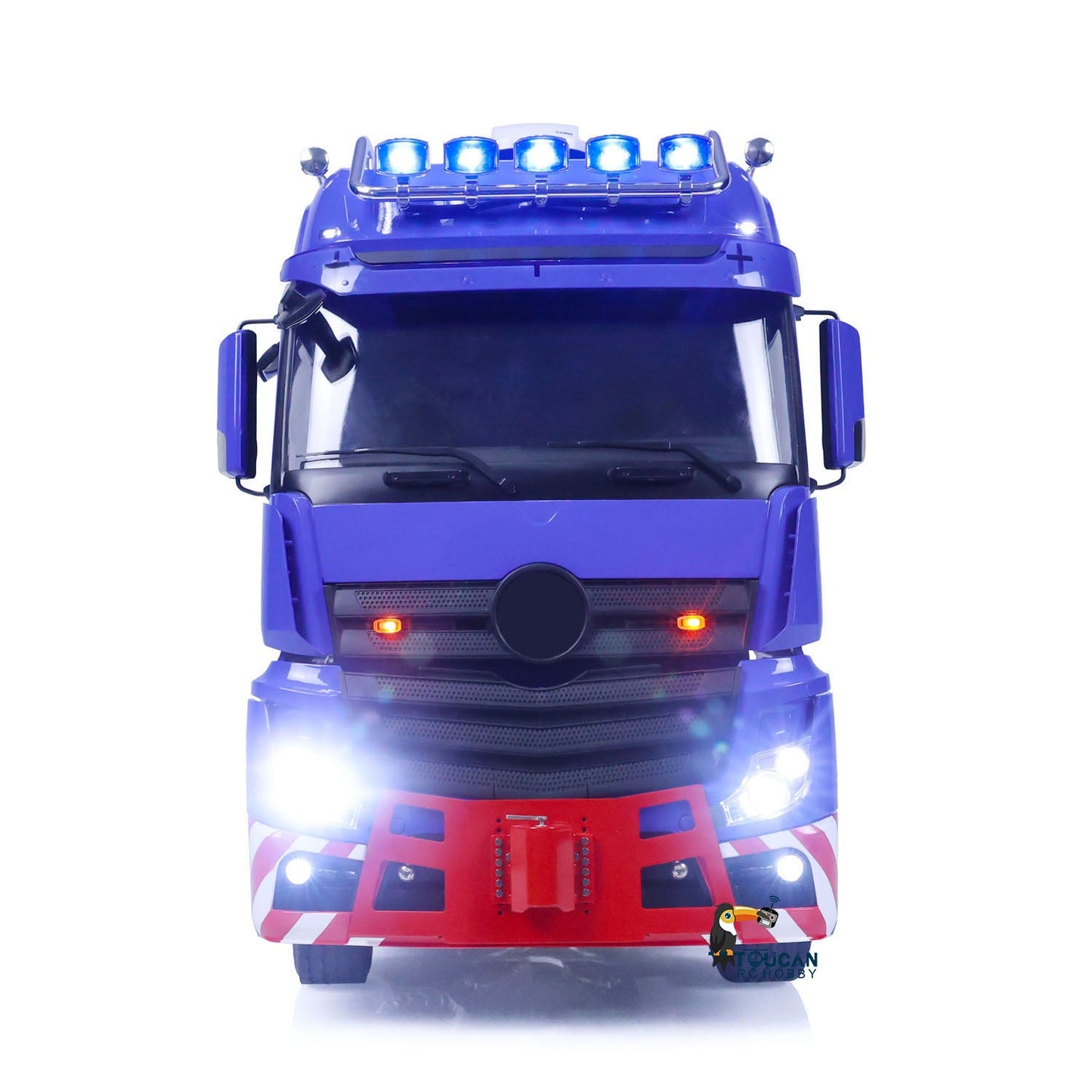 1/14 Scale LESU 8xX8 RC Tractor Truck Remote Controlled Car Model W/ Equipment Rack 3-speed Transmission Decorative Air Conditioner