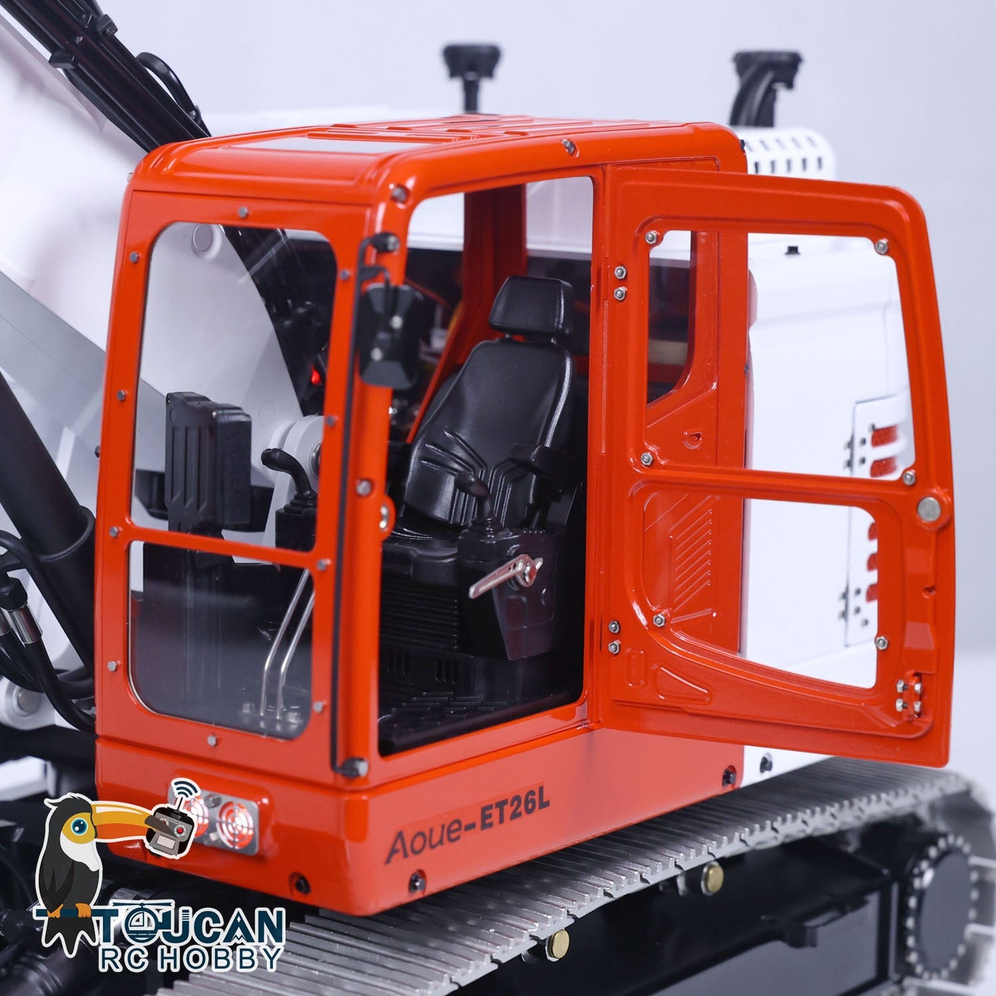 Metal LESU 1/14 RC Hydraulic Equipment Radio Controlled Excavator Aoue ET26L PL18EV Digger Hobby Model Sounds Optional Versions