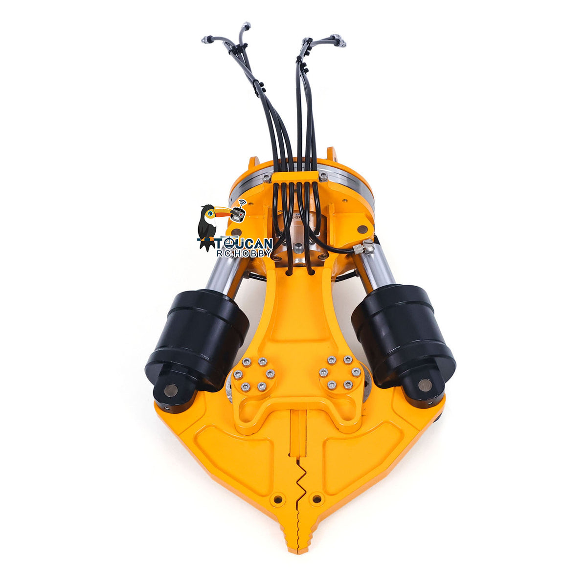 1/12 RC Hydraulic Excavator Attachments Metal Electric Hammer Hydraulic Shear Grille Bucket Rake Ripper Grading Bucket Set for C395 LR976 EC650