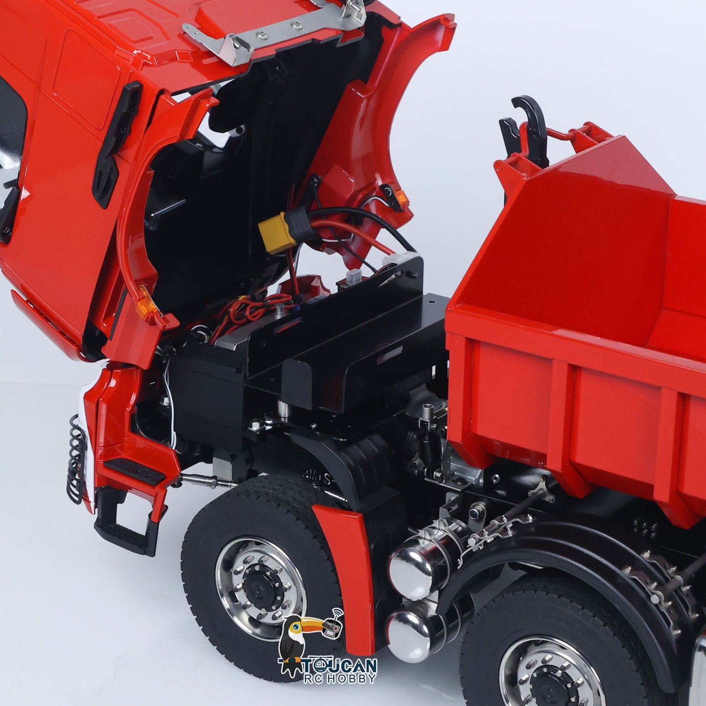 1/14 8*8 Hydraulic RC Dumper Tipper Car Metal Radio Control Full Dump Trucks with Standard Bucket Hobby Model DIY