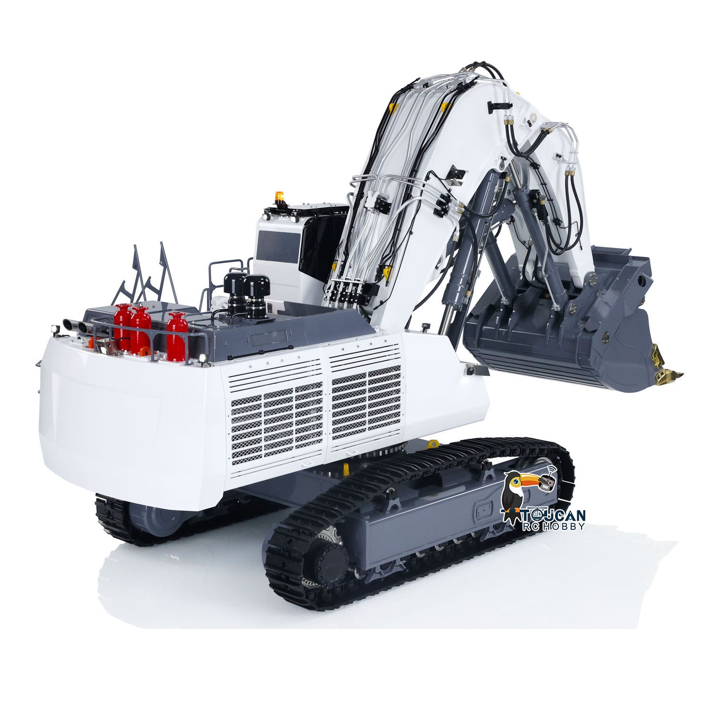 1/14 LESU AOUE 9150 RC Hydraulic Double Pump Excavator Light System Heavy Shovel Painted Construction Car