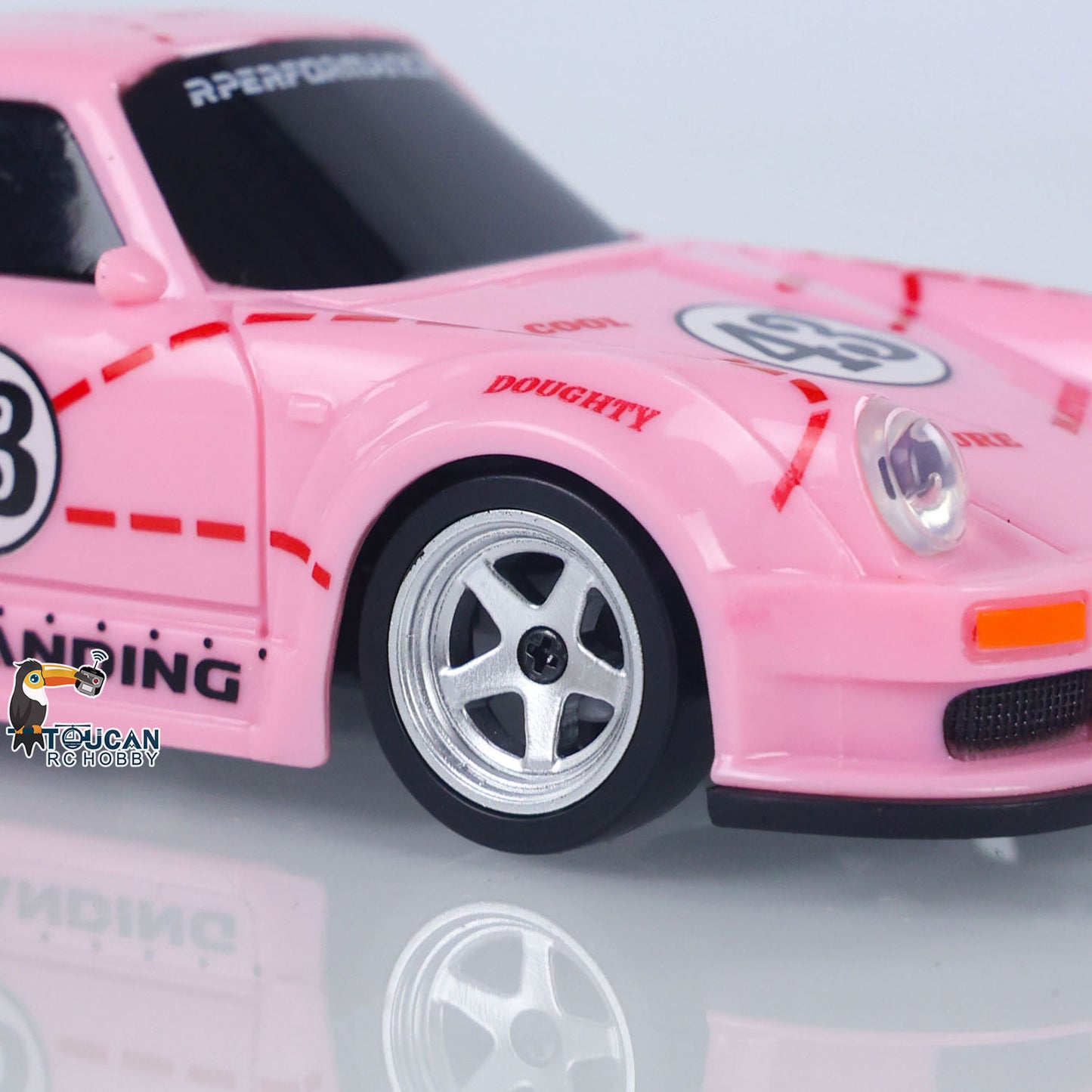 JIABAILE 993 2.4G Mini RC Drift Car 1/43 Racing Vehicle 4WD Ready to Go Toy Model Gyroscope Radio Battery Lights 4305A