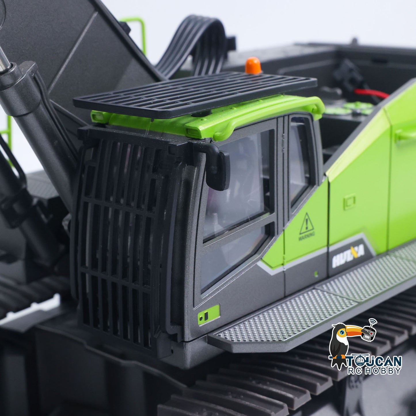 US STOCK HUINA 1/14 593 Toys Model RC Excavator Car Gift Battery 2.4G Remote Control Digger