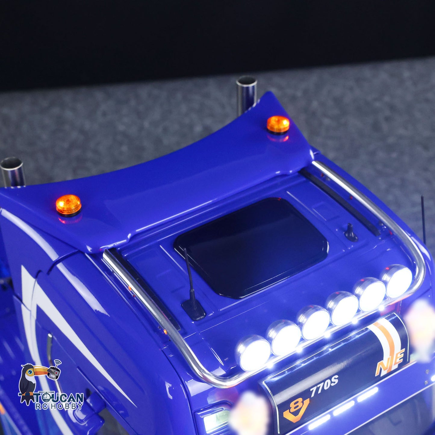 TOUCAN 770S 1/14 RC Tractor Truck 6X6 Metal Chassis Axle Locks RTR 3Speed Lorry Car Smoke Sound Light Unit Cabin Suspension ST8