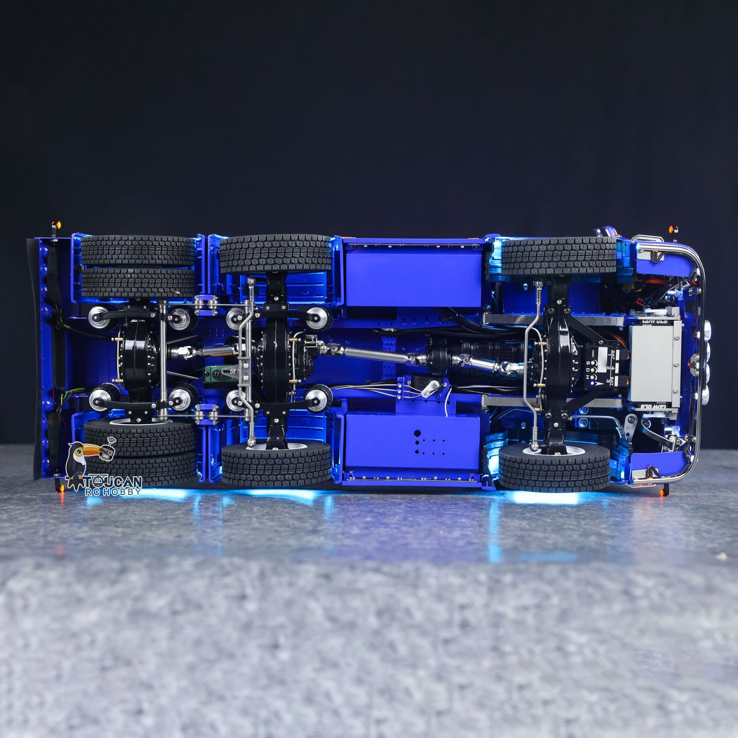 TOUCAN 770S 1/14 RC Tractor Truck 6X6 Metal Chassis Axle Locks RTR 3Speed Lorry Car Smoke Sound Light Unit Cabin Suspension ST8