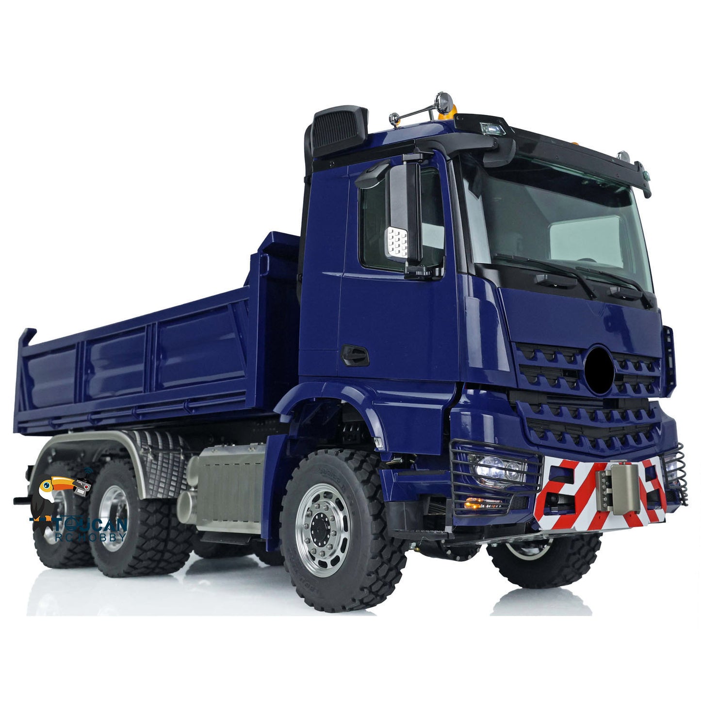 LESU 1/14 6X6 RC Hydraulic Dump Truck for Radio Control Car Brushless Motor LED Light Sound 3348 Painted and Assembled Model