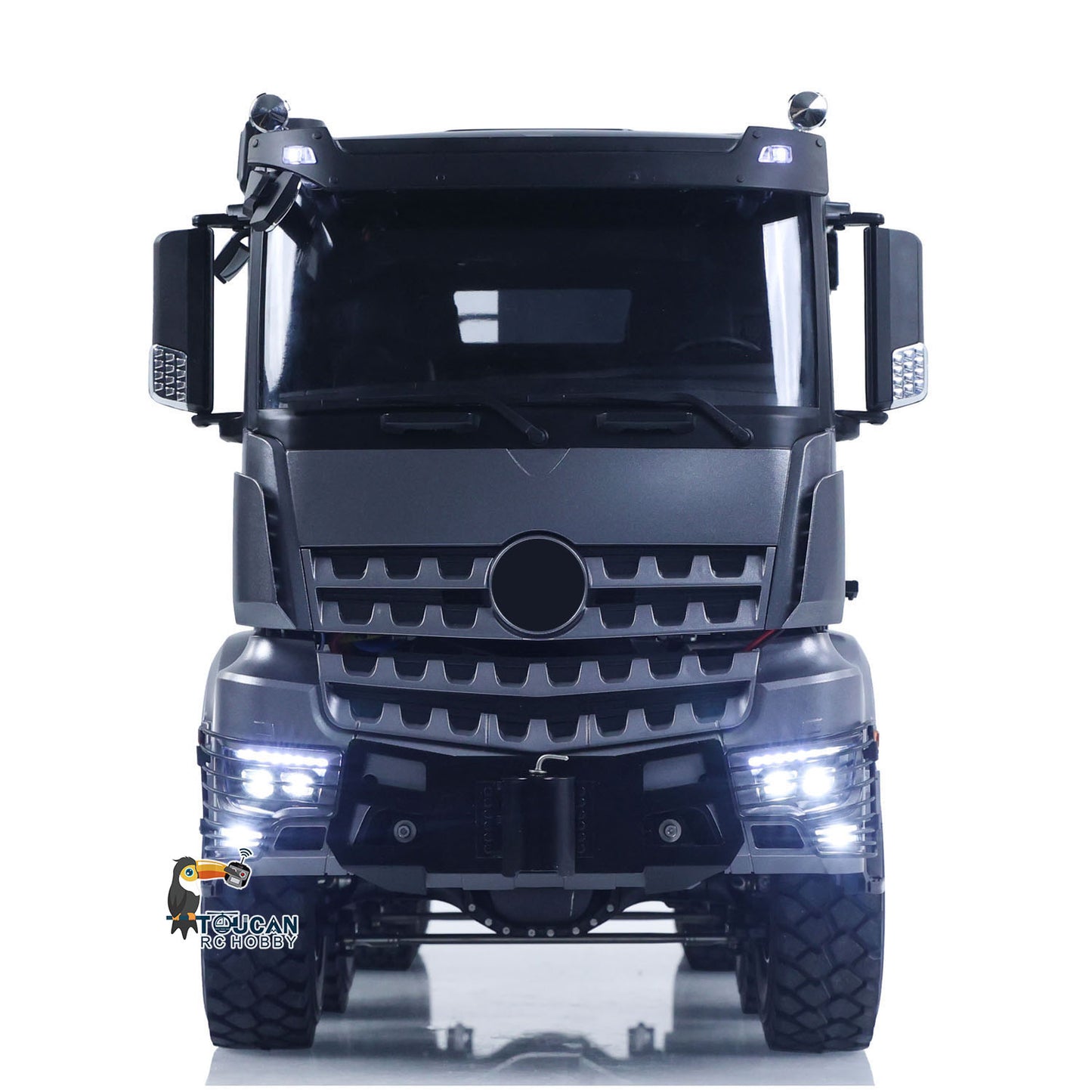 1/14 6x6 TOUCAN Hydraulic RC Dump Truck Metal Radio Controlled Tipper Car Differential Lock Light Sound FlySky I6S