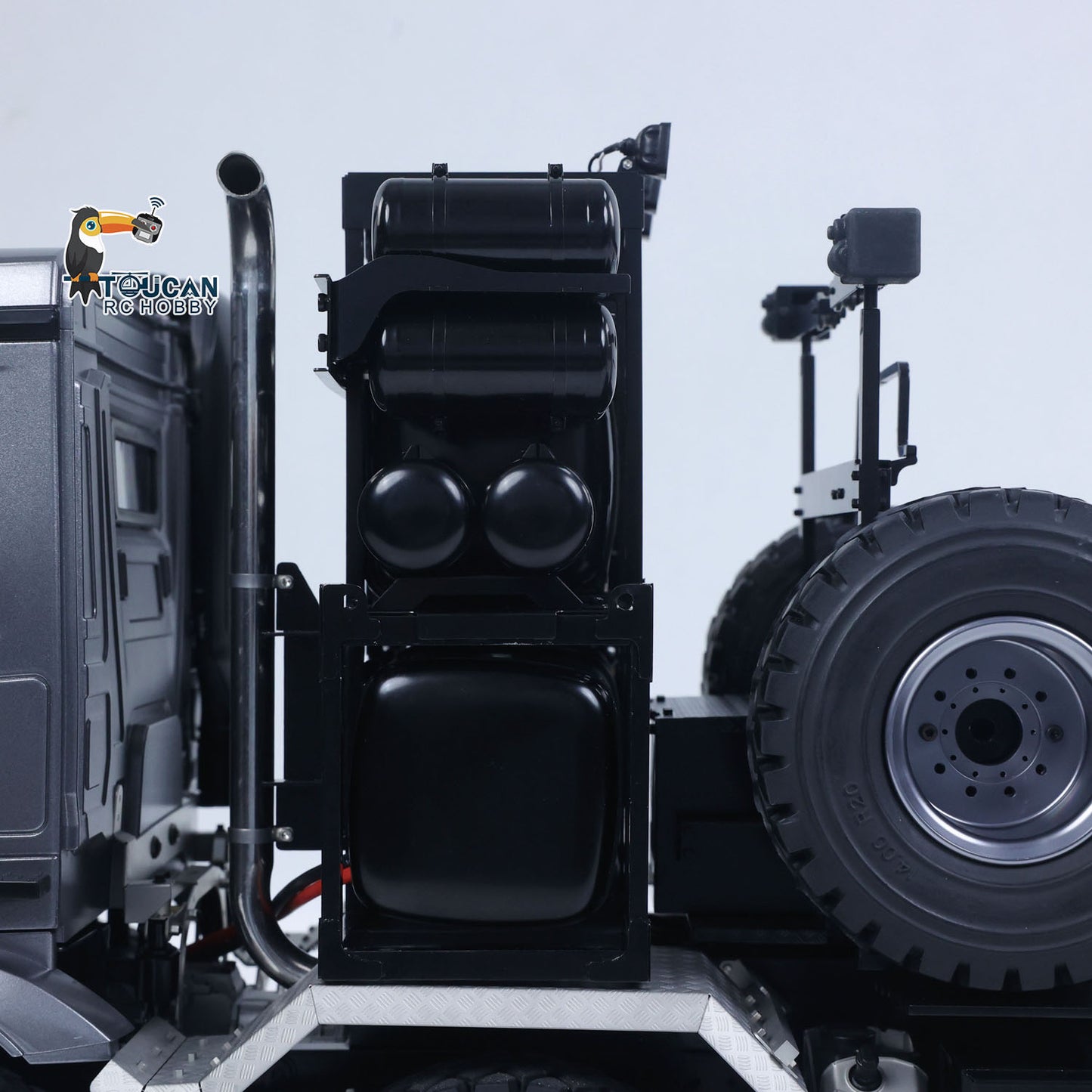 1/14 6x6 TOUCAN Hydraulic RC Dump Truck Metal Radio Controlled Tipper Car Differential Lock Light Sound FlySky I6S