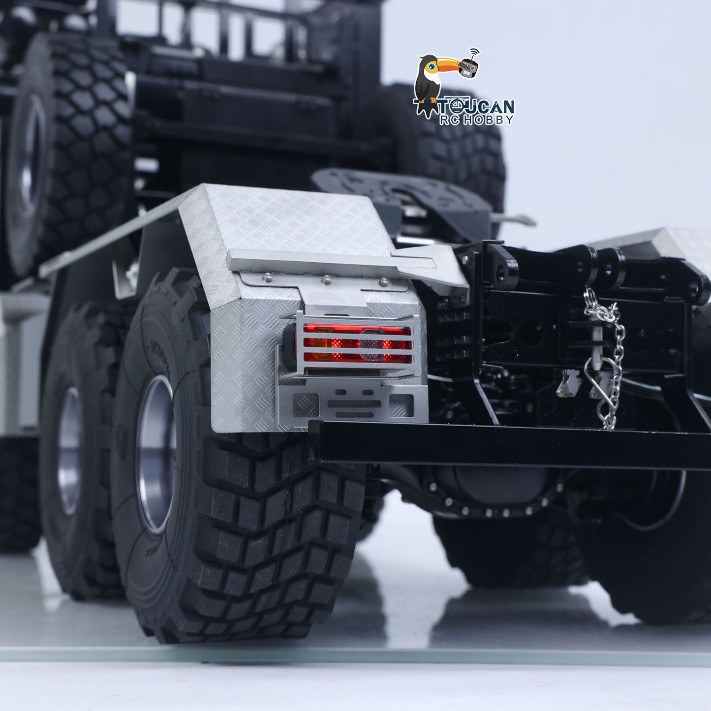 1/14 6x6 TOUCAN Hydraulic RC Dump Truck Metal Radio Controlled Tipper Car Differential Lock Light Sound FlySky I6S