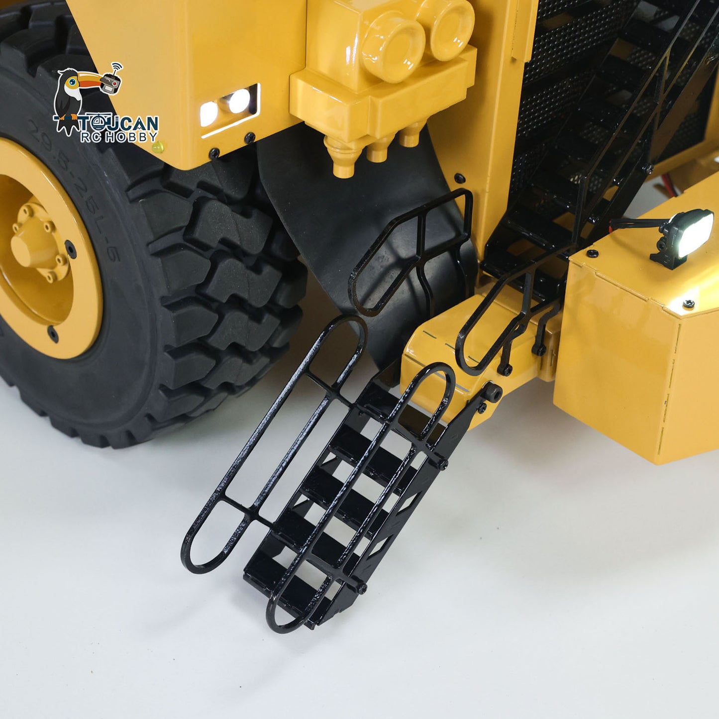 Metal 1/20 RC Heavy Duty Hydraulic Mining Trailer C739D PRO Gooseneck Car Remote Control Construction Machine RTR Battery