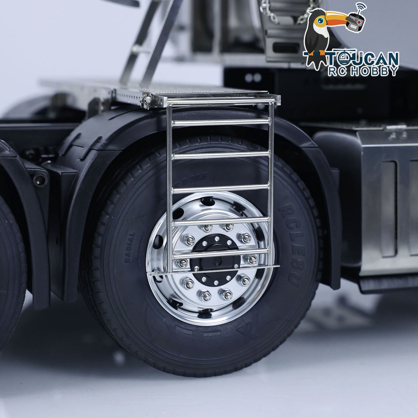 1/14 RC Tractor Trucks 8x8 RTR LESU Radio Control Car Model 2-speed Transmission Liquid Crystal Display Light Sound Smoke Unit