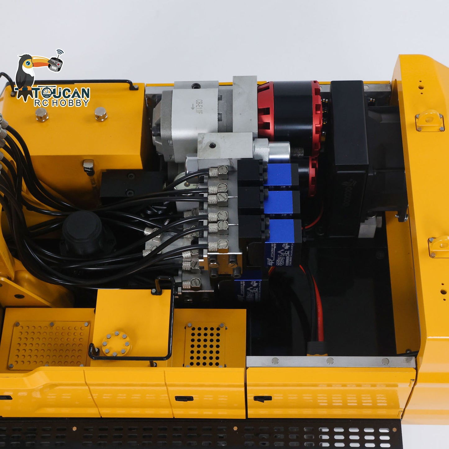 1/12 RC Hydraulic Heavy Excavator 395F Metal Remote Control Digger Finished Model 1.0L Dual Pump Paladin PL18EV LITE Radio