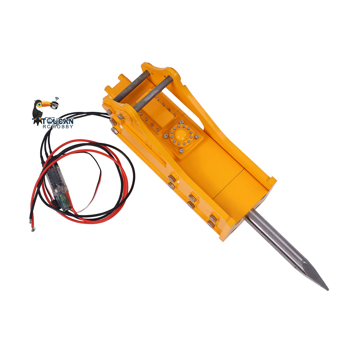 1/12 RC Hydraulic Excavator Attachments Metal Electric Hammer Hydraulic Shear Grille Bucket Rake Ripper Grading Bucket Set for C395 LR976 EC650