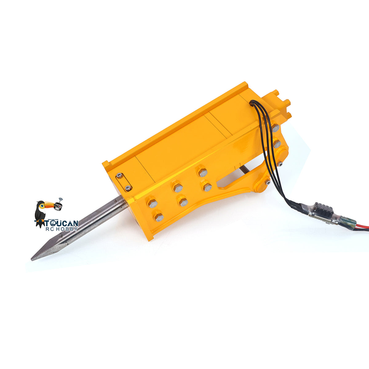 1/12 RC Hydraulic Excavator Attachments Metal Electric Hammer Hydraulic Shear Grille Bucket Rake Ripper Grading Bucket Set for C395 LR976 EC650
