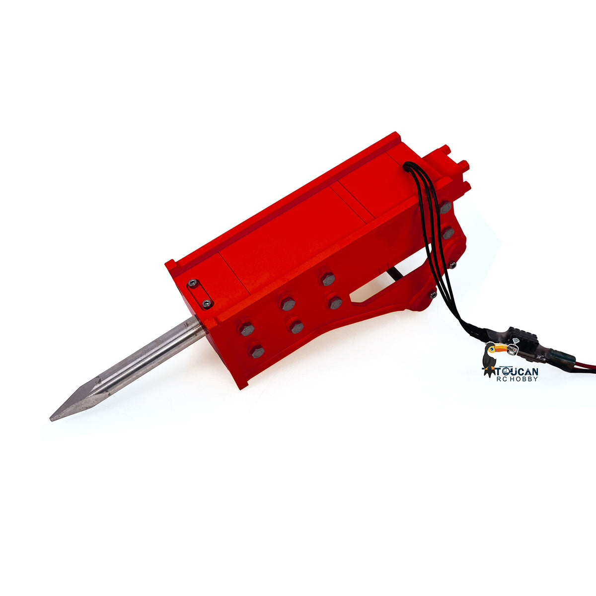 1/12 RC Hydraulic Excavator Attachments Metal Electric Hammer Hydraulic Shear Grille Bucket Rake Ripper Grading Bucket Set for C395 LR976 EC650