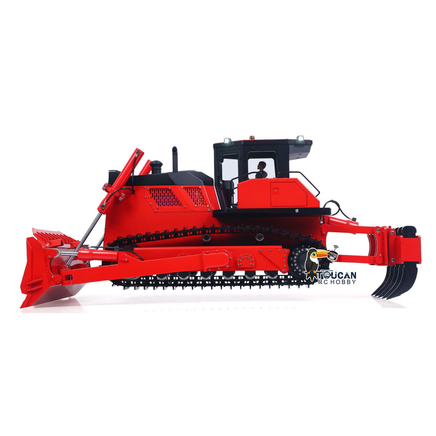 TOUCAN RTR Metal 1/12 Hydraulic Remote Control Bulldozer D155AX RC Dozer Model 7 Way Valve Brushless Motor Radio Master TX15 Battery