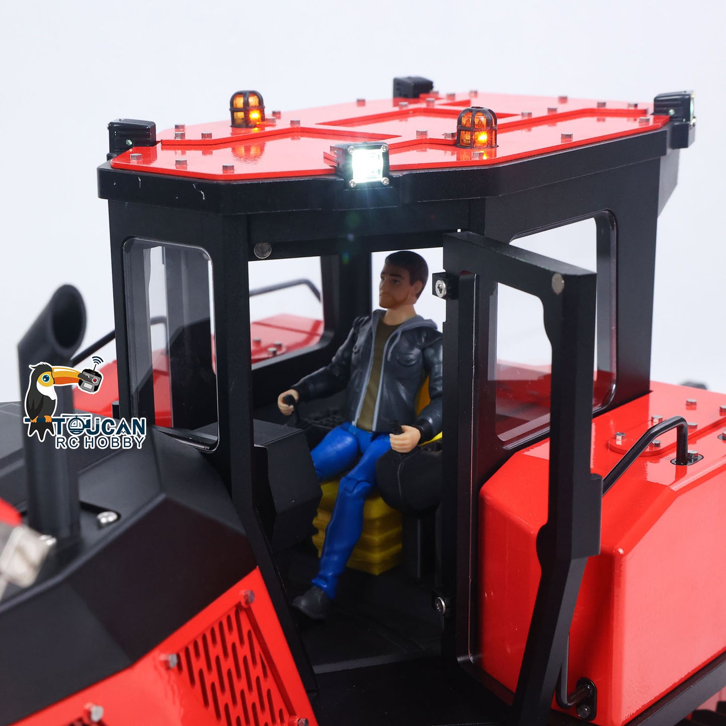 TOUCAN RTR Metal 1/12 Hydraulic Remote Control Bulldozer D155AX RC Dozer Model 7 Way Valve Brushless Motor Radio Master TX15 Battery